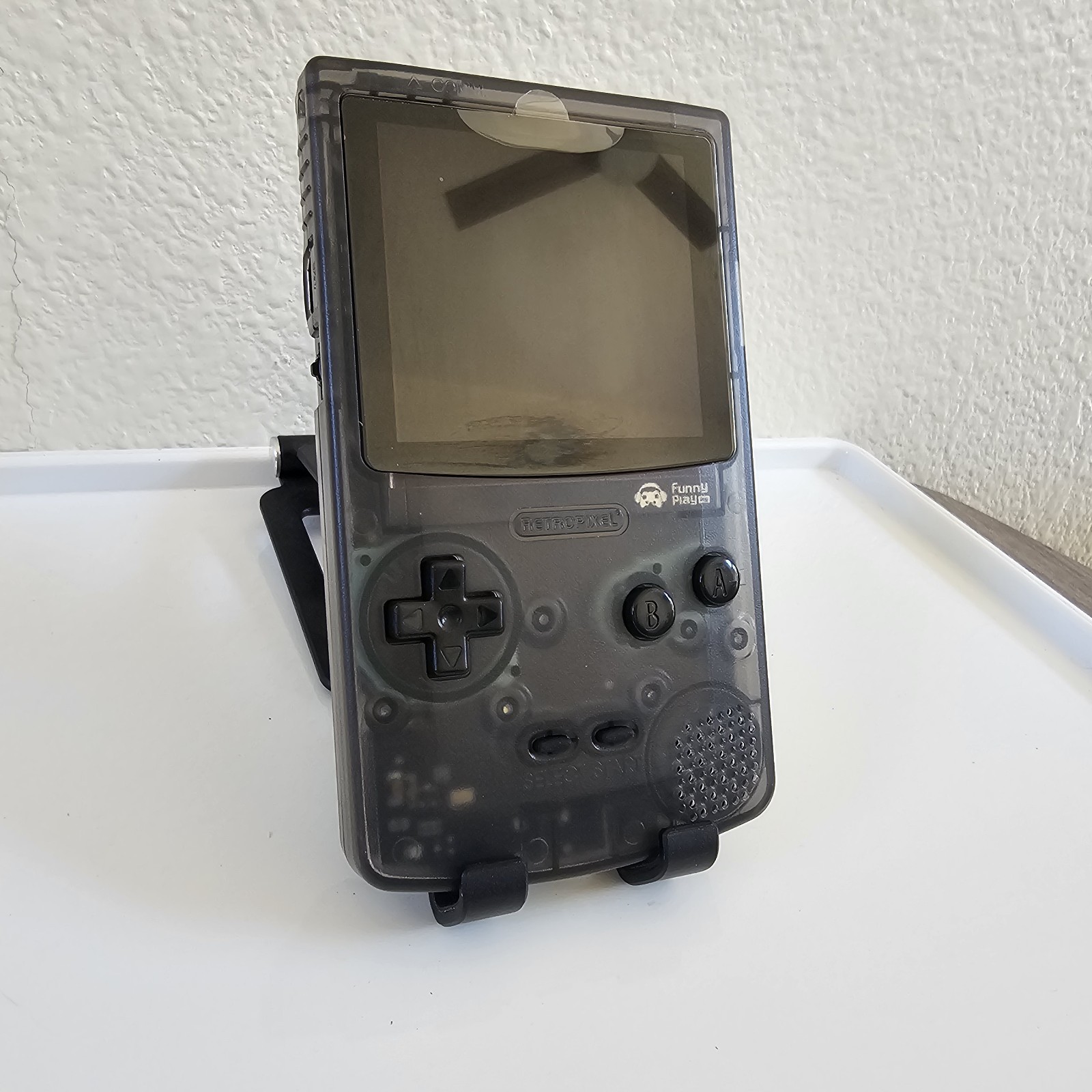 Clear Black FPGBC Gameboy Color GBC Funnyplaying IPS Screen USB-C Console