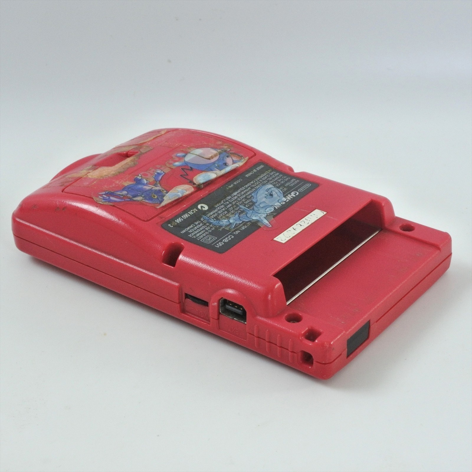 JUNK Gameboy Color RED Console CGB-001 NO Sound Nintendo made in CHINA 9892 gb
