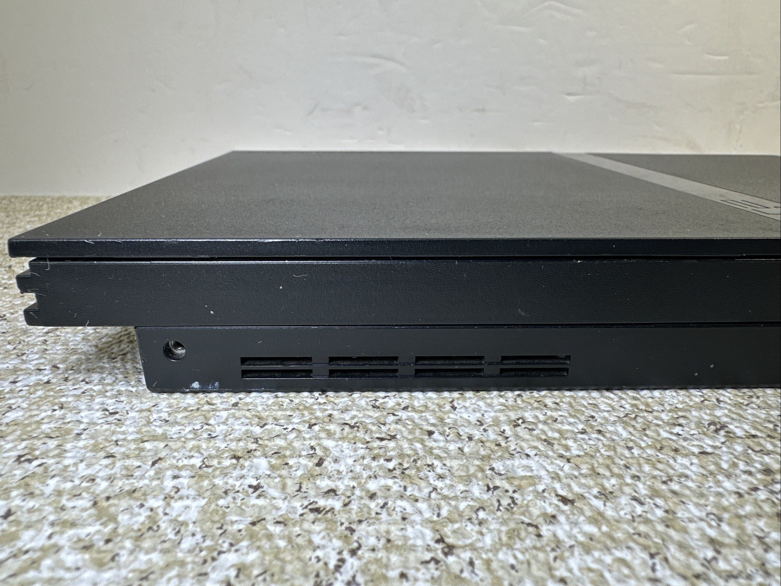 Sony PlayStation 2 Slim Launch Edition Charcoal Black SCPH-75001 Tested & Works