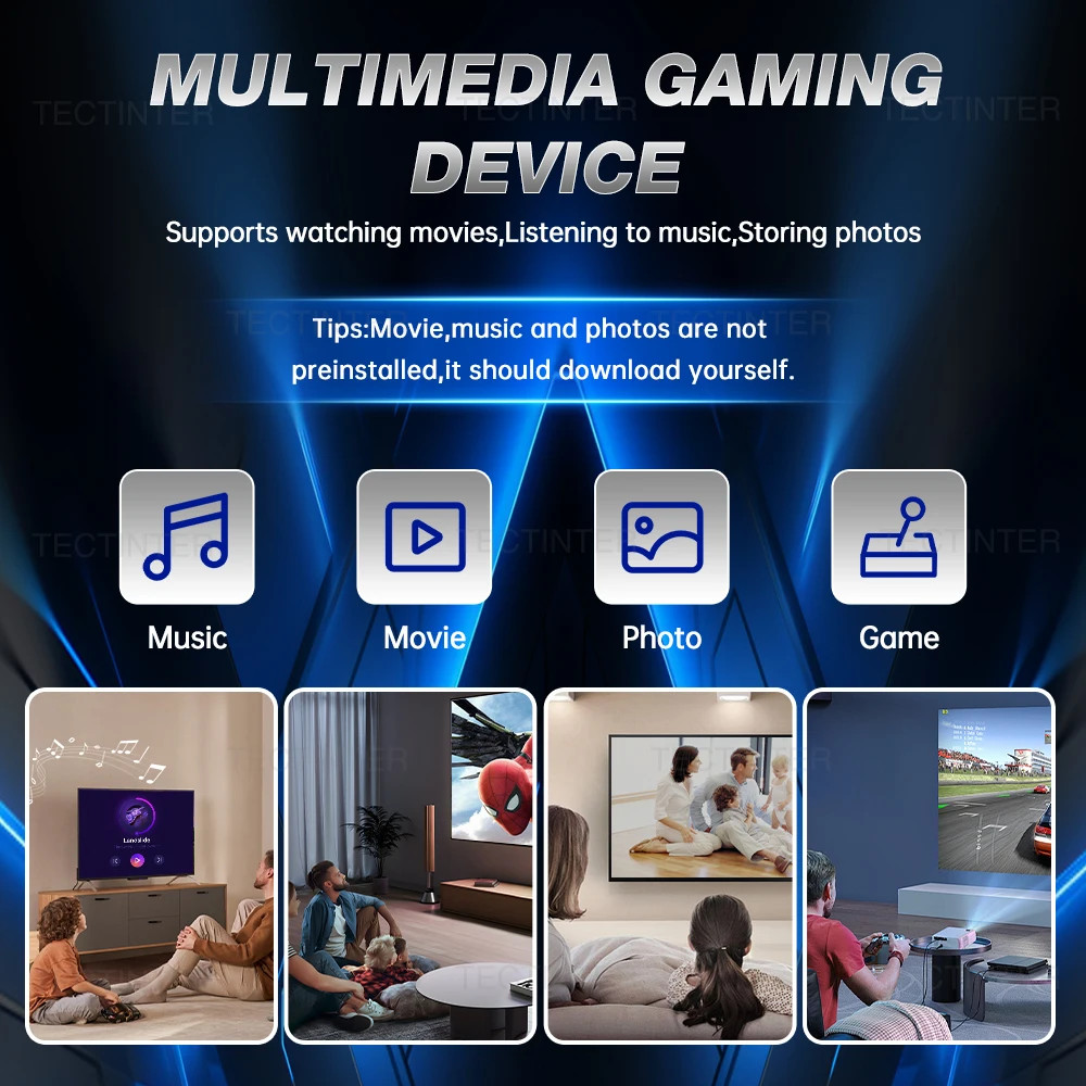 M8 4K Mini Game Stick,40000 Built-in Games with Twin 2.4G Wireless Controllers