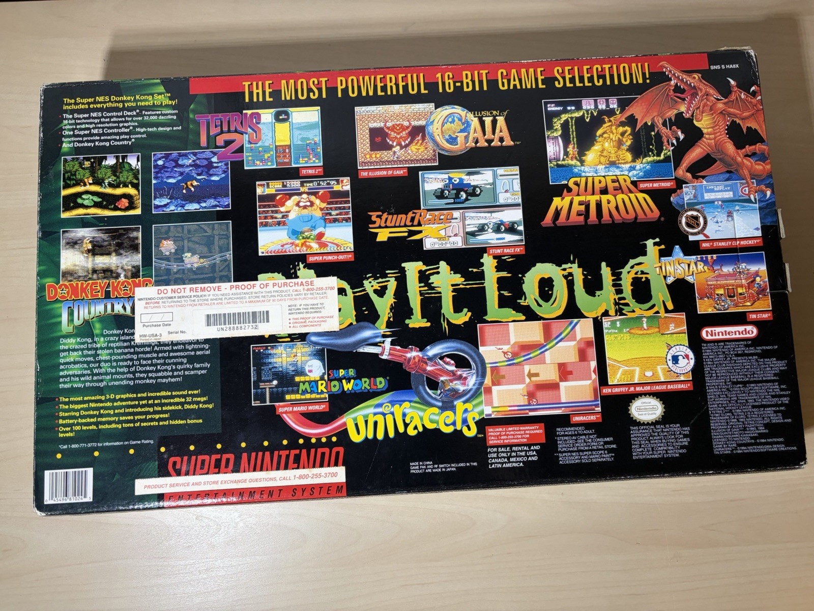 Super Nintendo SNES System Donkey Kong Country Complete – Mint Condition