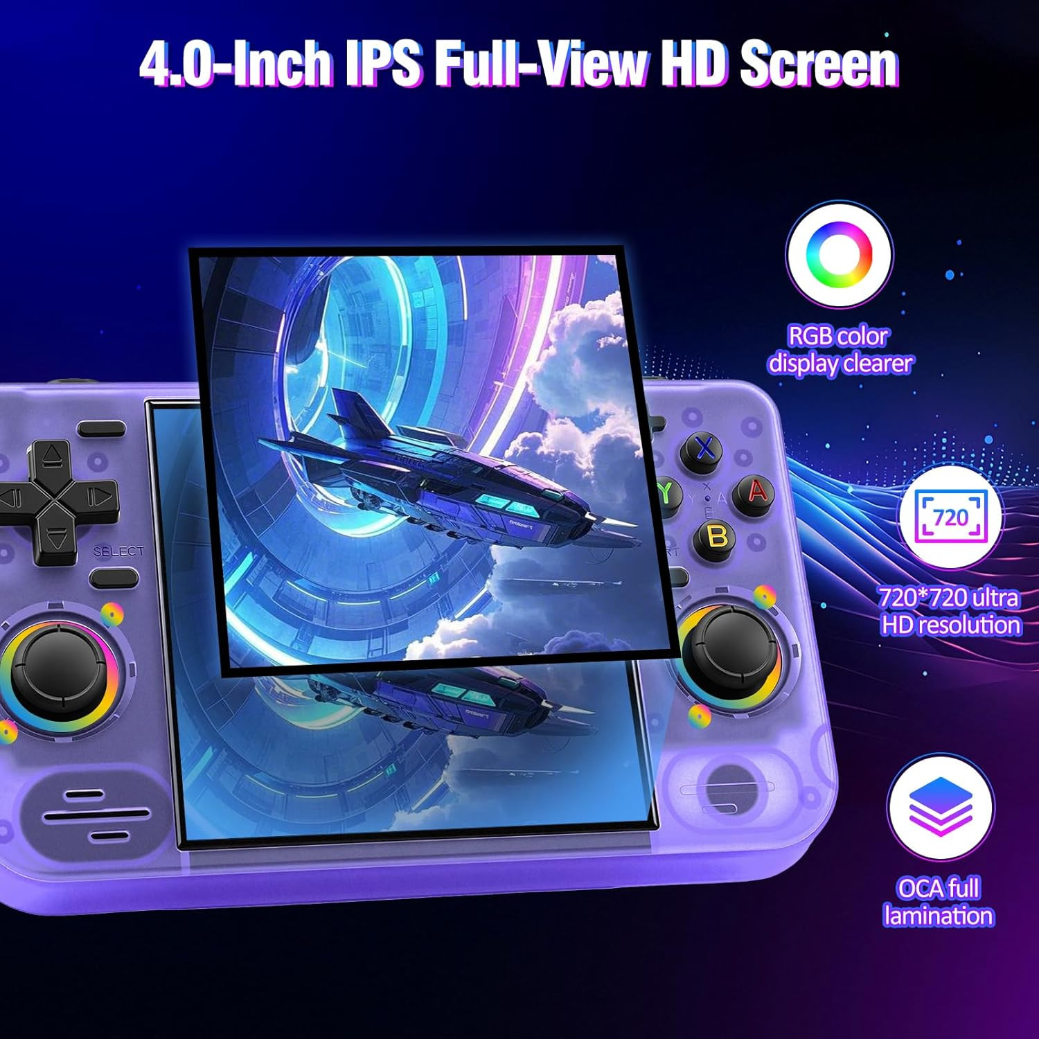 RF40H Handheld Game Console, 4.0″ Retro Gaming Console Preloaded 20,000+ Classic