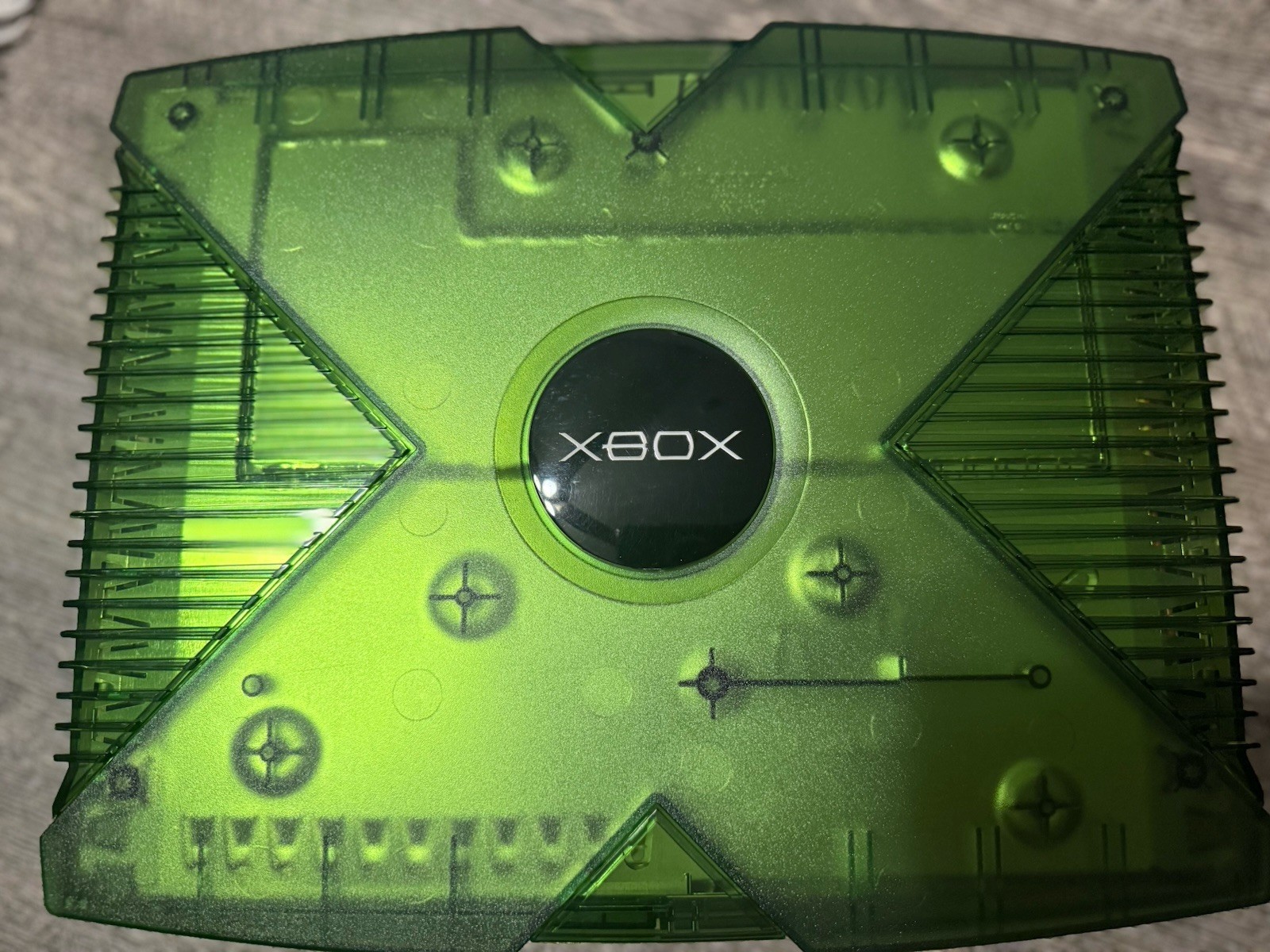 Original Microsoft Xbox Halo Limited Edition Console w/ Box Tested Working READ