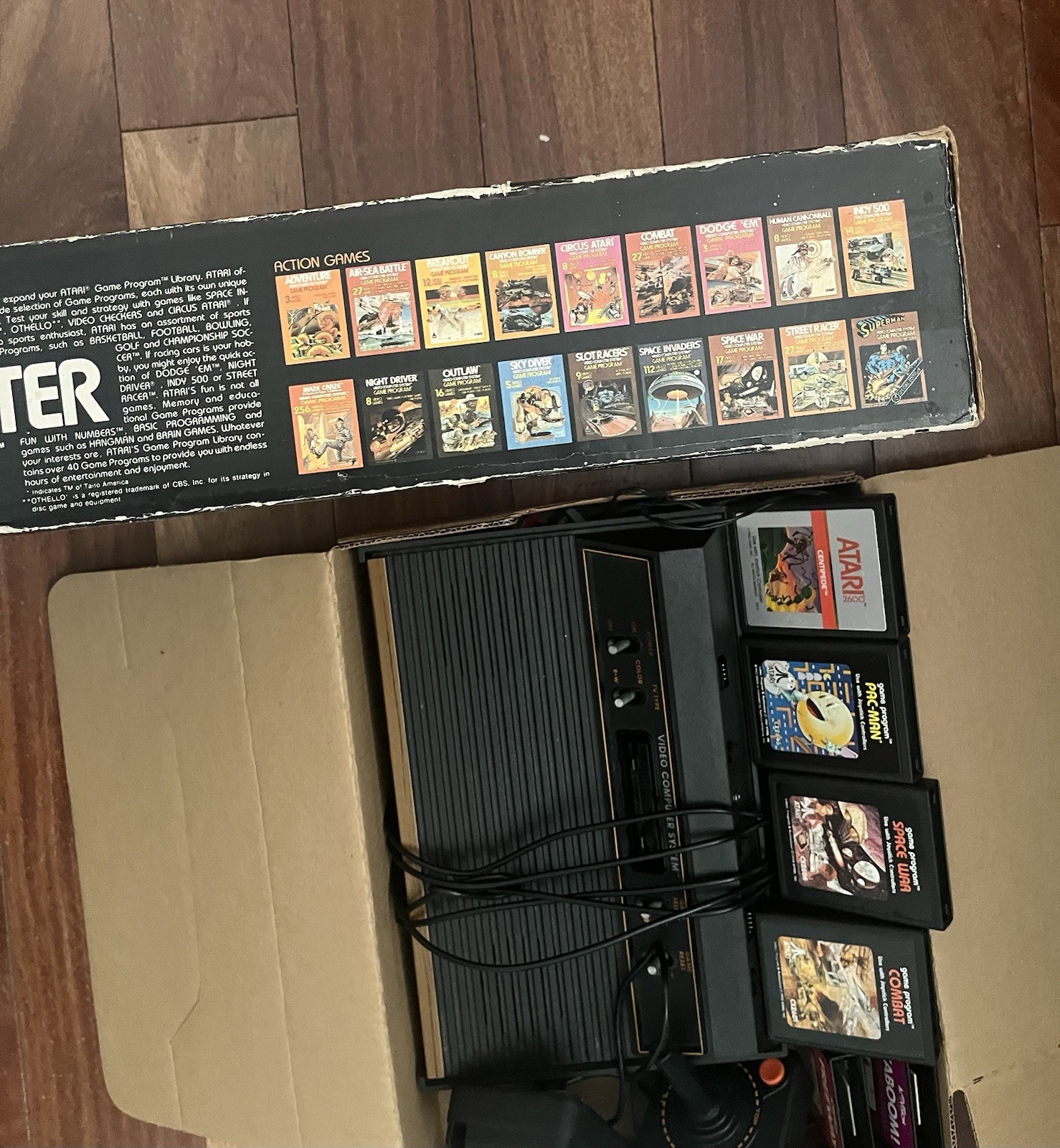 Atari CX-2600A Video Computer System Console with Controllers & Original Box ✅