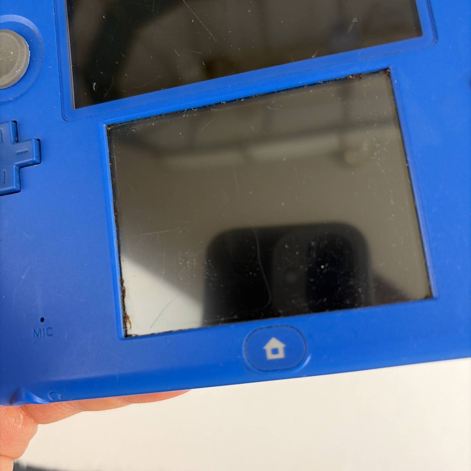 Nintendo 2DS Blue Black System In Original Box W/Charger Stylus US Model