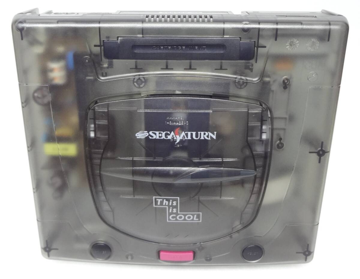 SEGA Saturn HST-3220 «This Is Cool» Clear Skeleton Black Limited Console