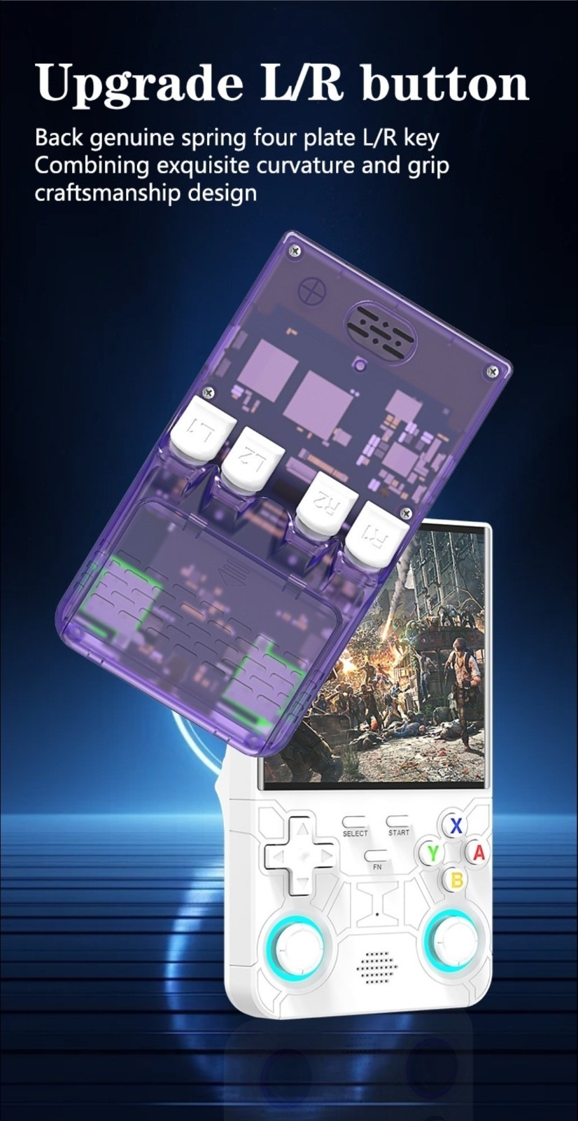 R36 Ultra Retro Handheld Game Console 4 Inch Open-Source Linux System 64GB-128GB