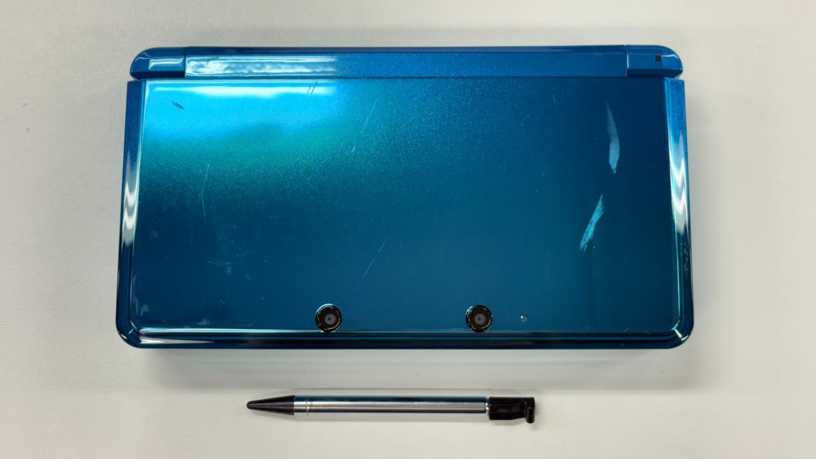 Nintendo 3DS Console Aqua Blue w/battery charegr (Good) B-2