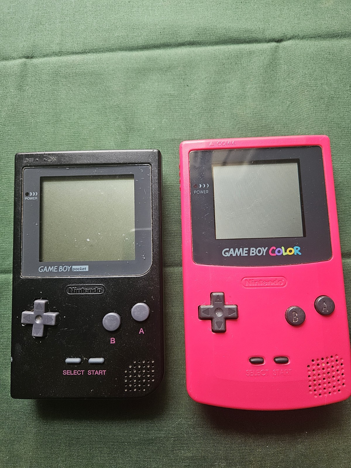 Nintendo Gameboy Pocket and Color CONSOLES ONLY (Missing Battery Covers) Tested
