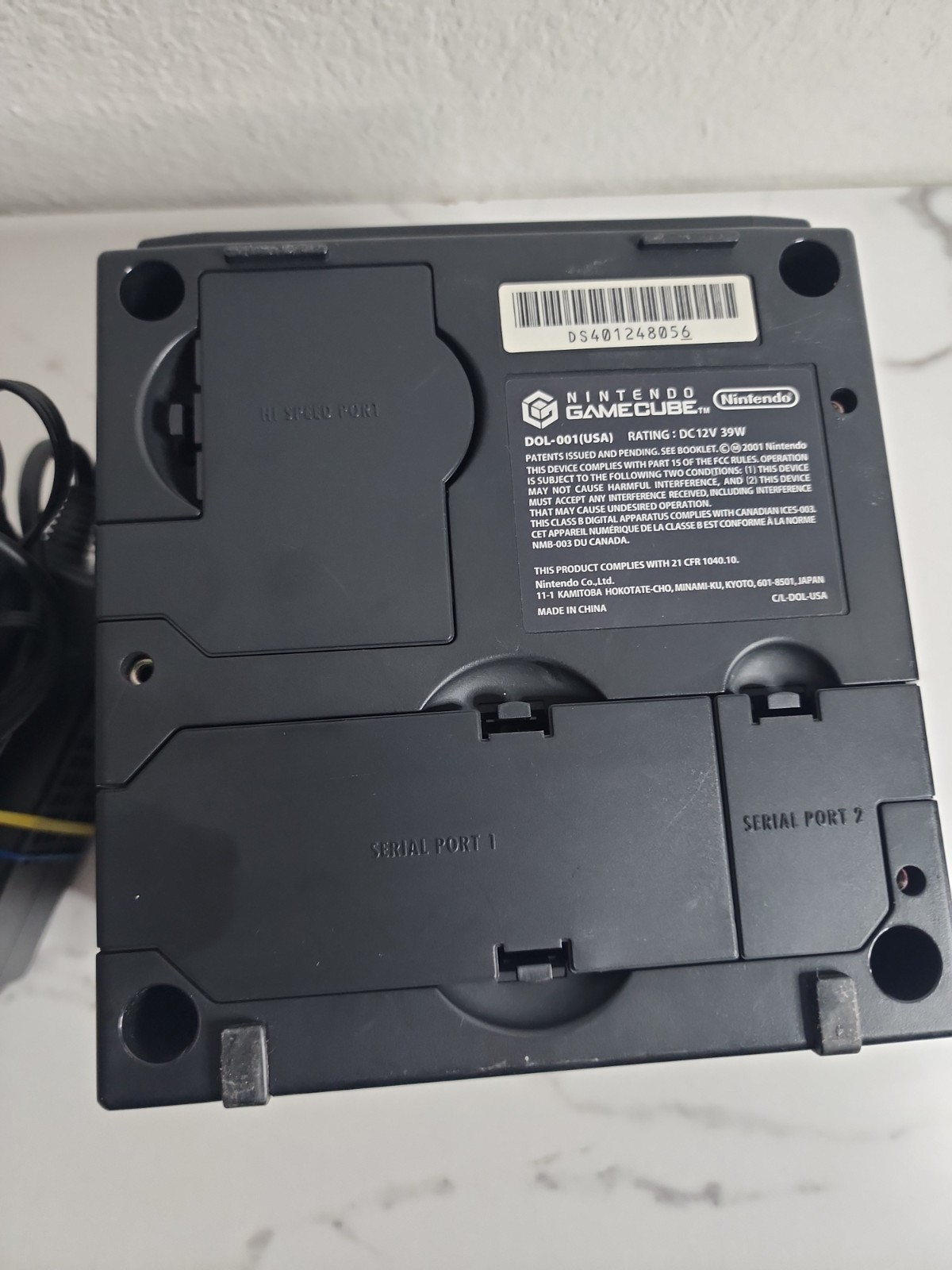 Nintendo DOL-101 GameCube Black – Cables, Console, And Memory Card Only