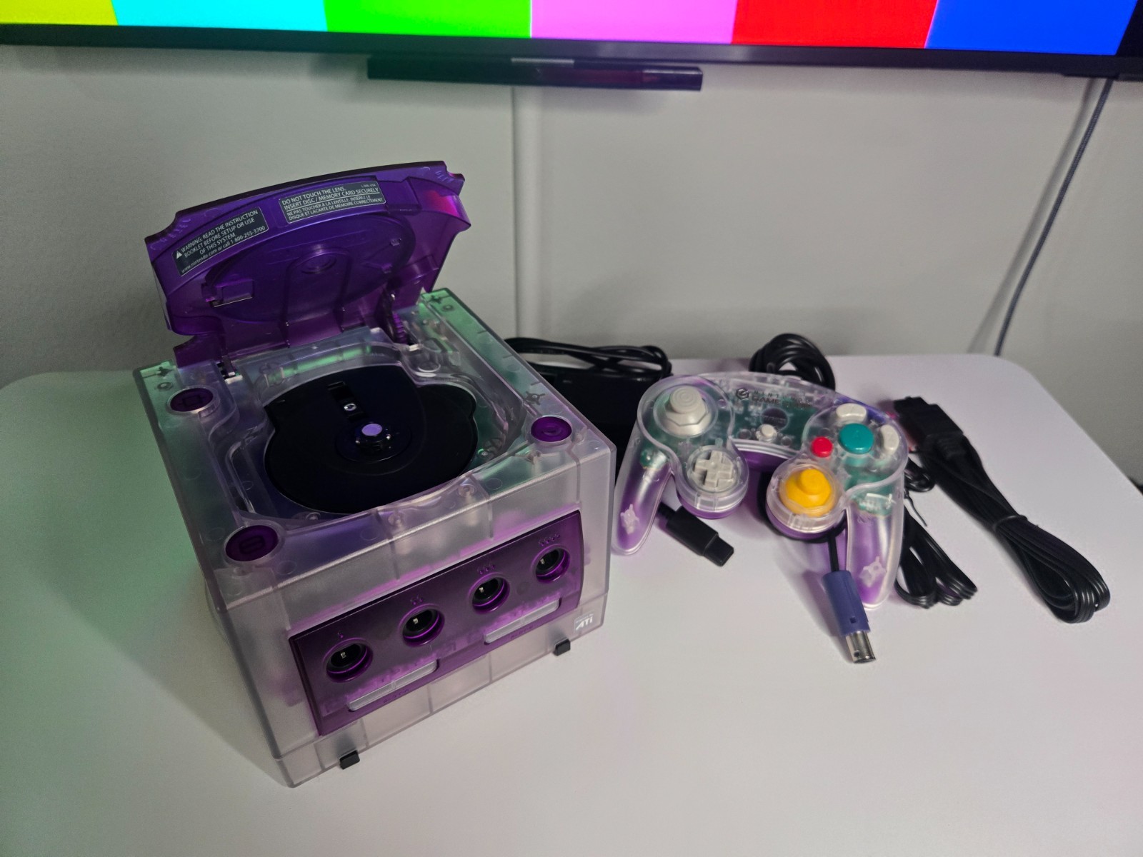 Nintendo GameCube Console NGC Console + Controller + Wires Bundle