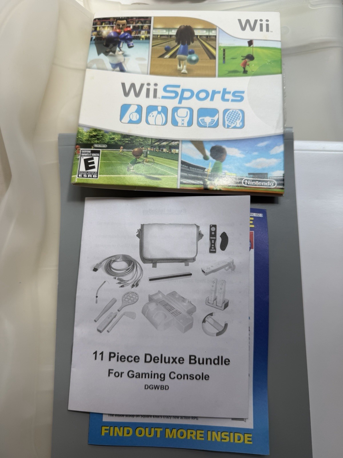 Nintendo Wii 11 Piece Deluxe Bundle Accessories Set No Remotes No Game