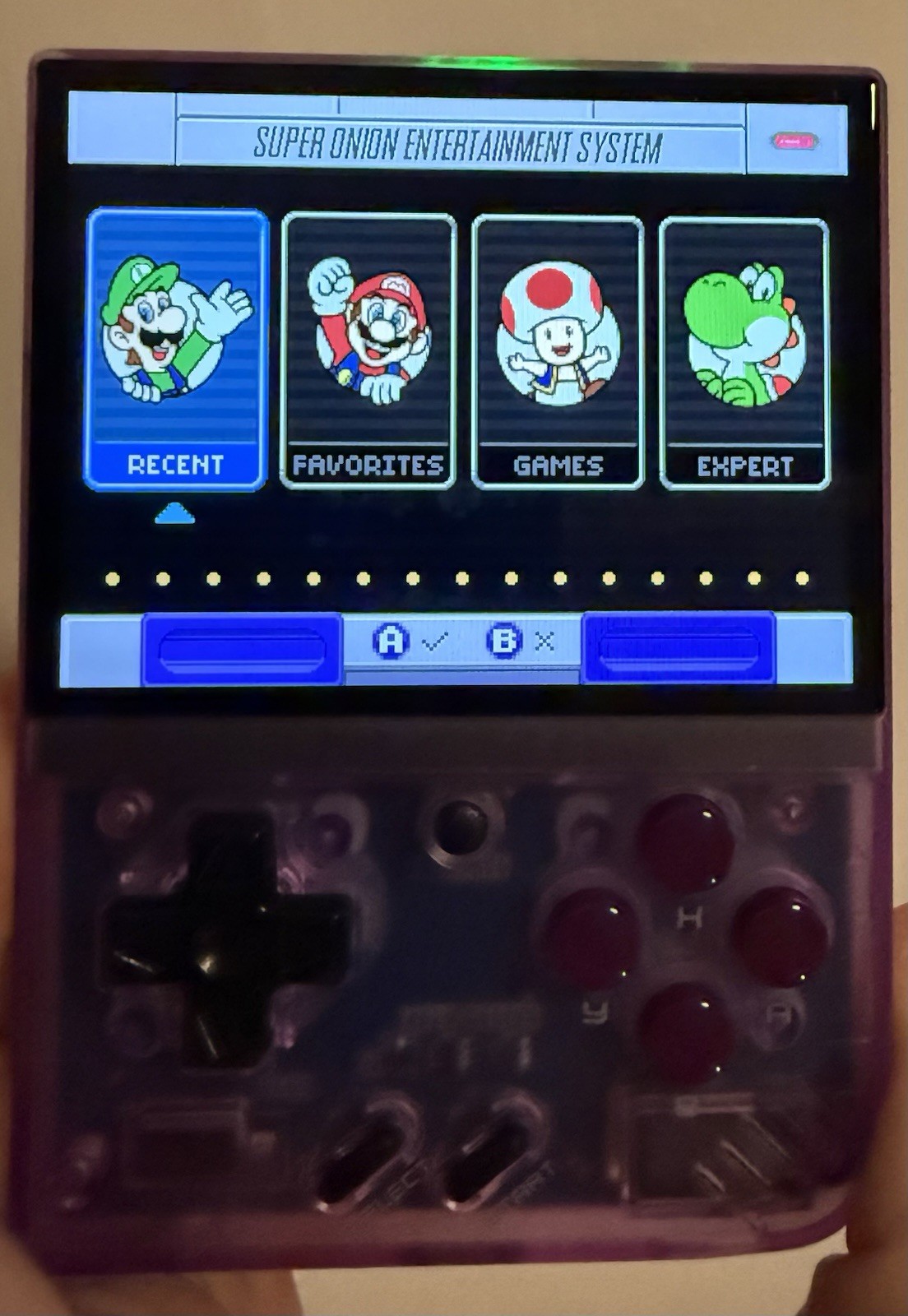 Miyoo Mini + Plus Handheld Game Console Purple