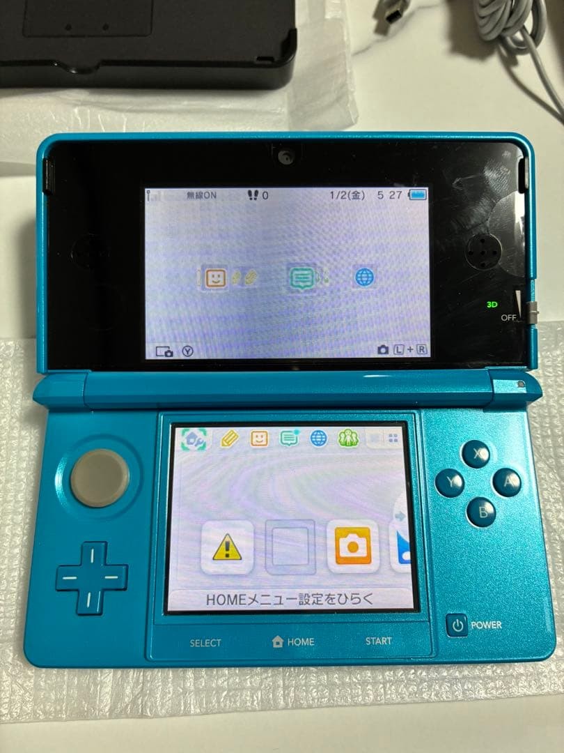 3DS/2DS/DS Nintendo 3Ds Light Blue Works Ok Japan