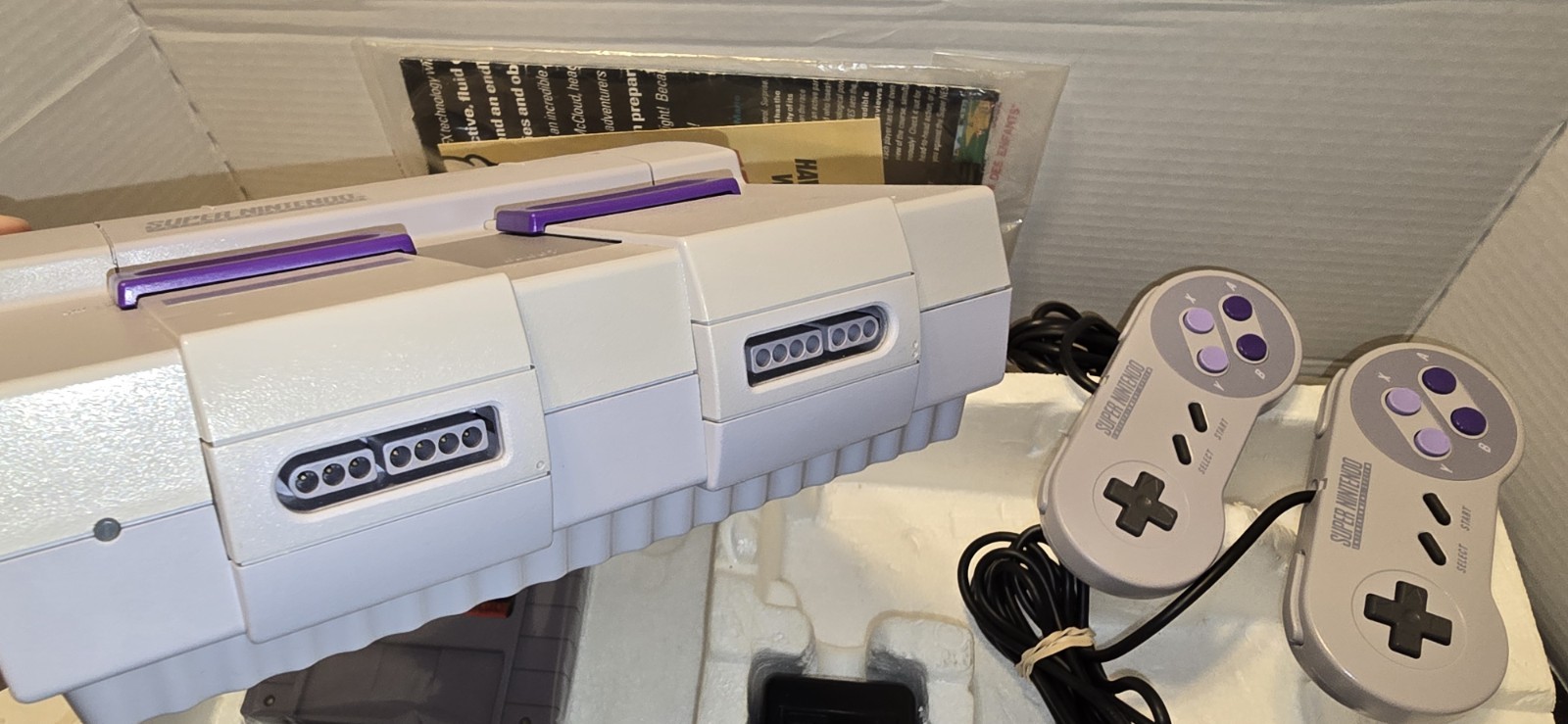 Super Nintendo SNES Console Super Set in Box Mario All-Stars Bonus