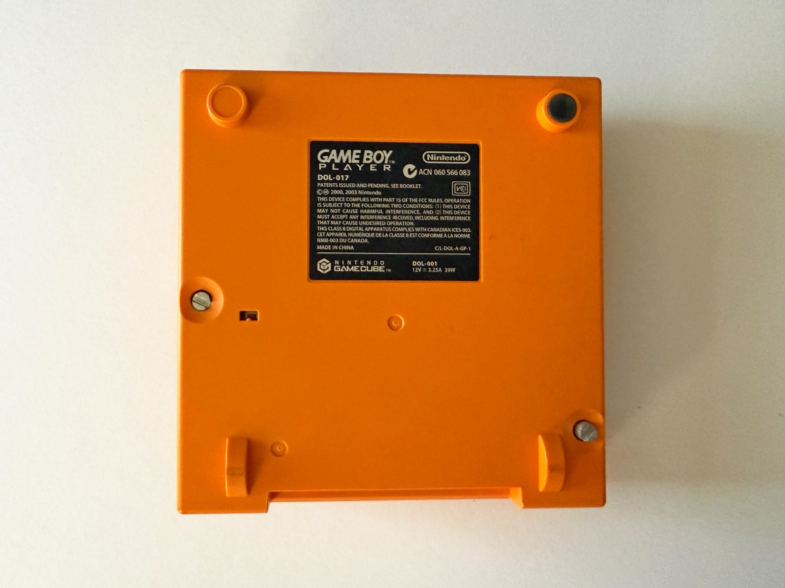 GameCube Gameboy Player Orange DOL-017 GC Game Boy Nintendo Very Good Japan JP