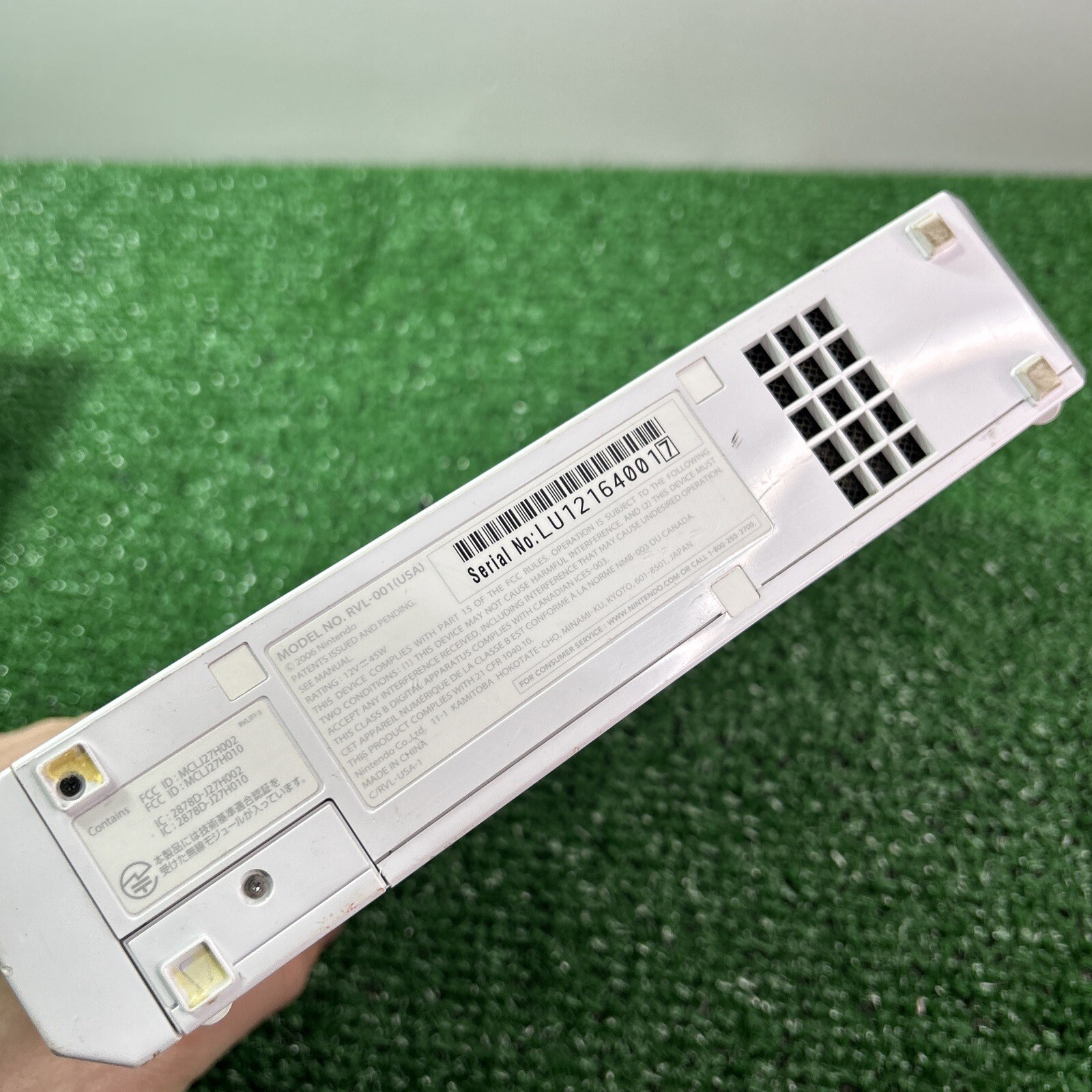 Nintendo Wii RVL-001 512 MB Home Console White Disc Error + NES Games Installed
