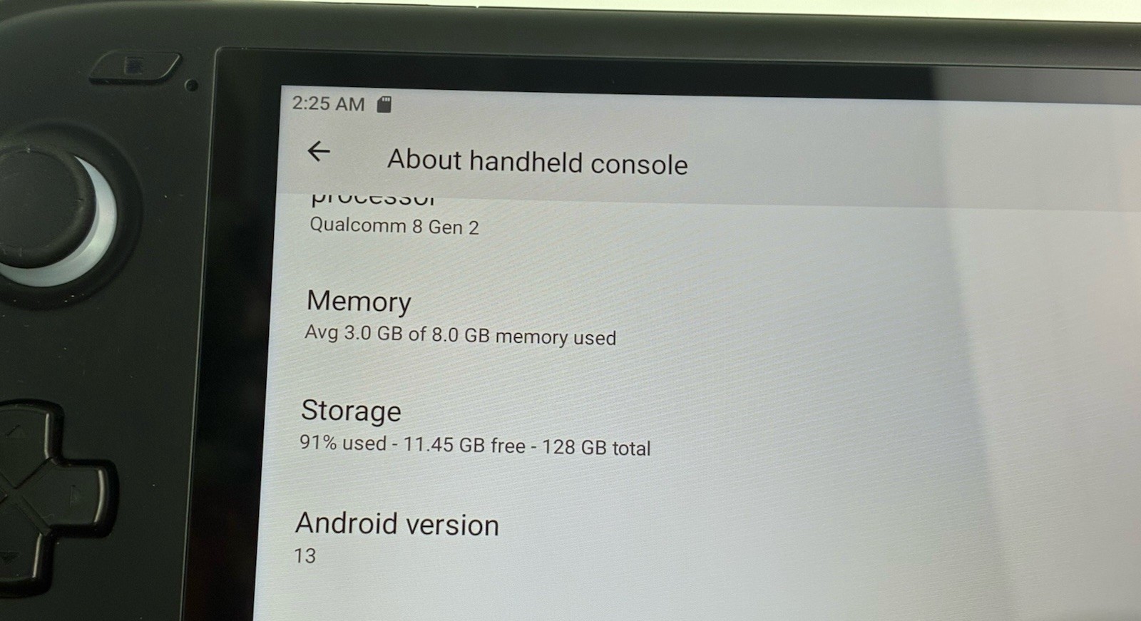 Ayn Odin 2 Base 8GB RAM, 128GB | Black | Good Condition w/128GB SD Card