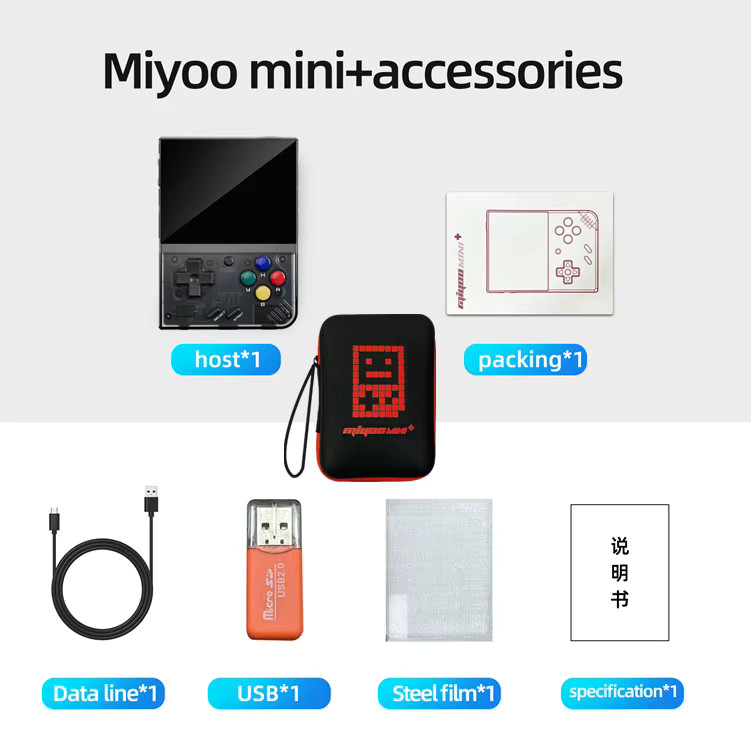 MIYOO Mini+ PLUS V3 3.5» Inch Retro Handheld Game Console Open Source Mini Plus