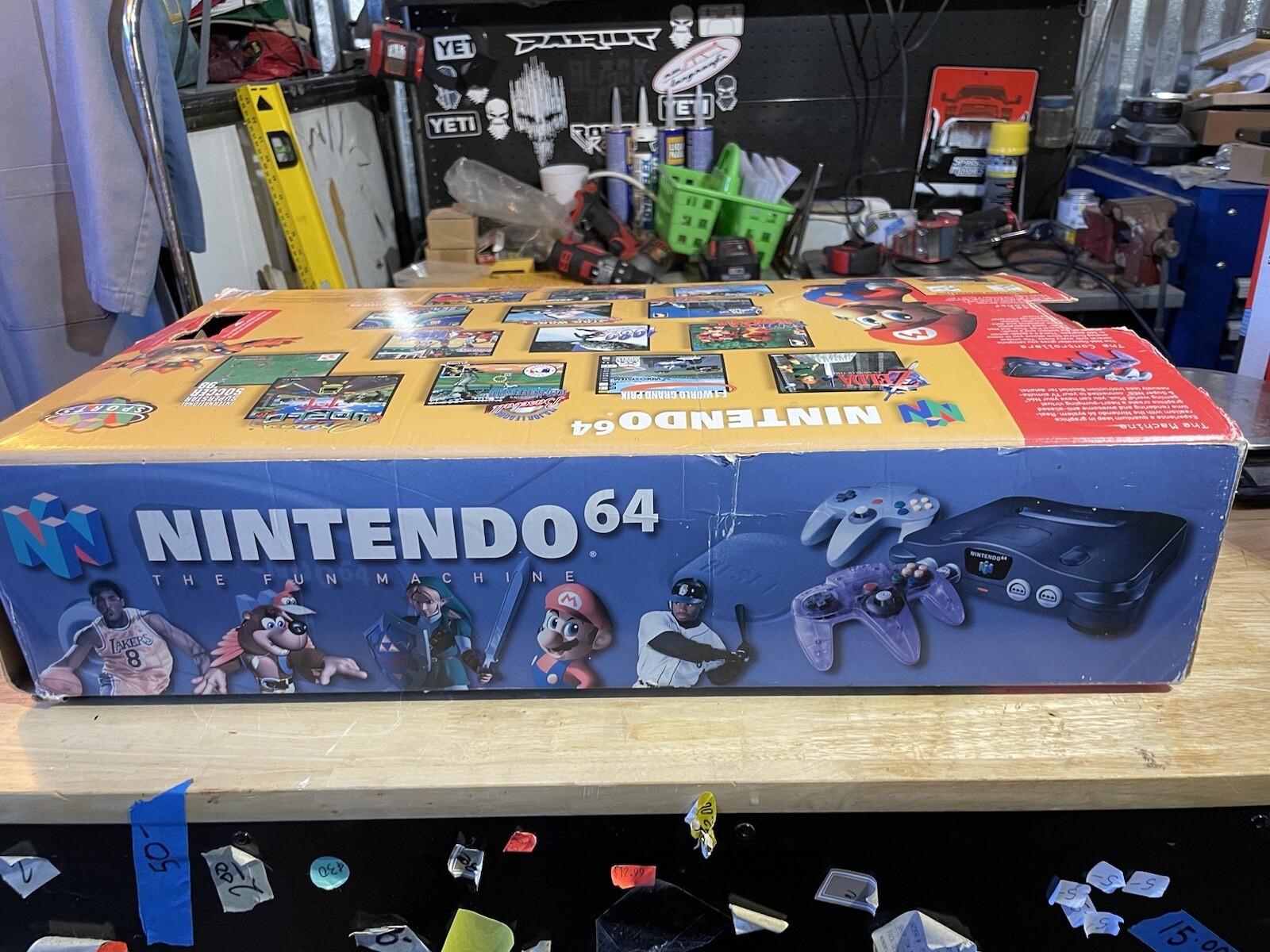 Nintendo 64 N64 Console Black w/Atomic Purple Controller In Box