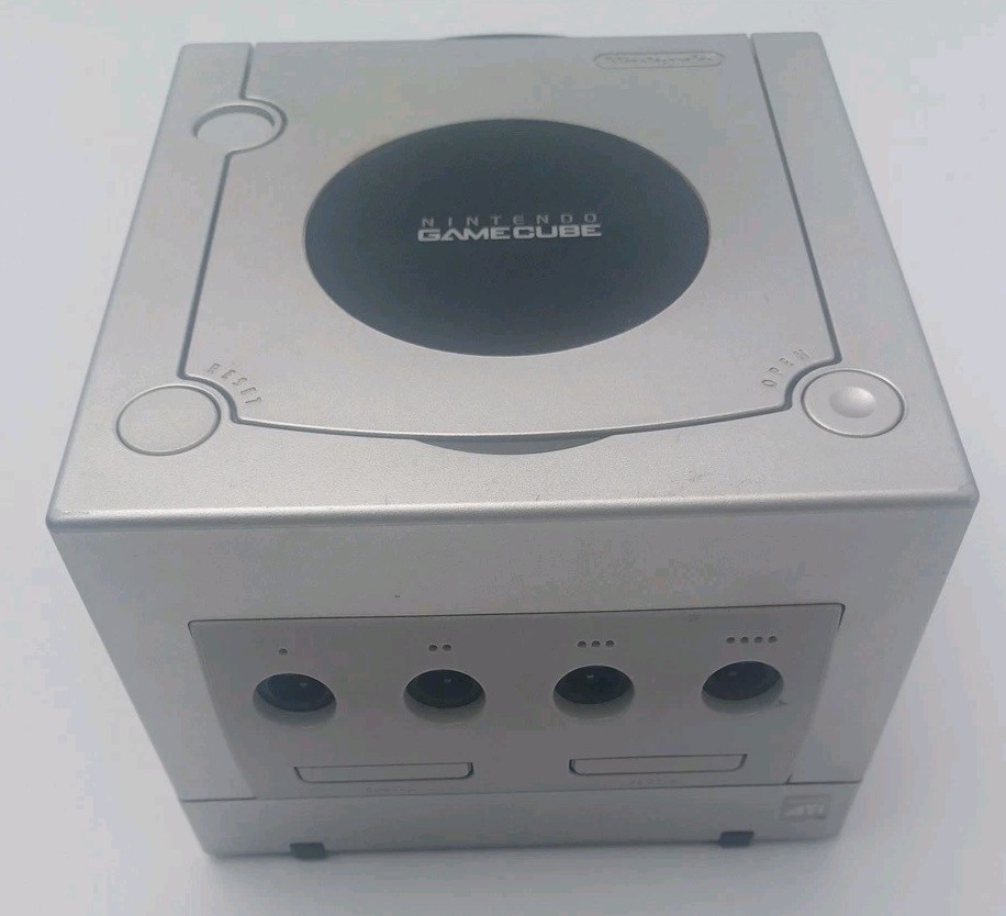 Nintendo GameCube Platinum Console -Controller- Cords Included DOL 101
