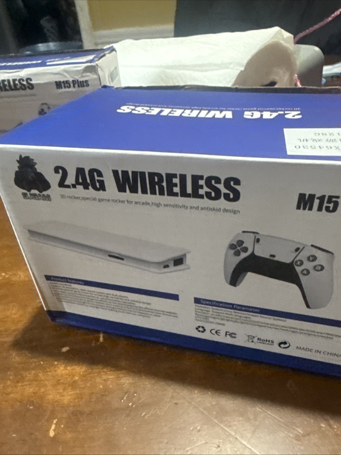 M15 Plus Retro Game Stick 4K HDMI with 2.4G Wireless Controllers