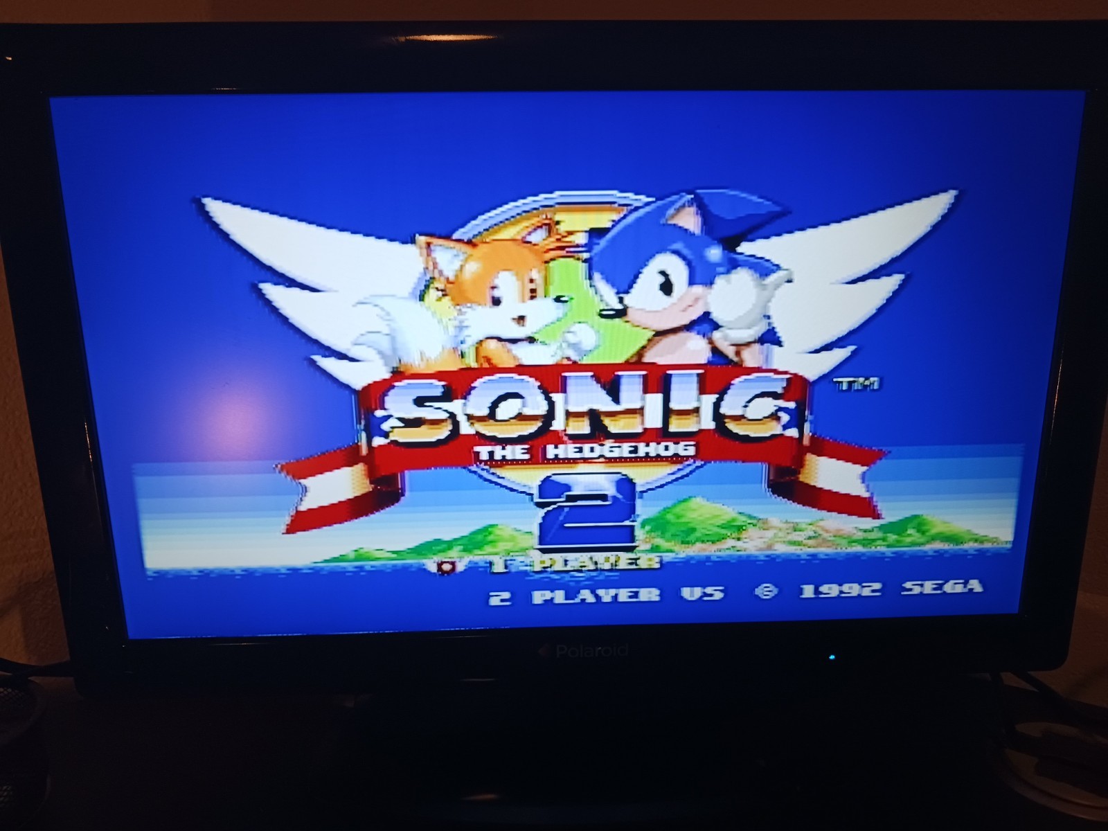 SEGA Genesis Console Model 2 MK-1631 Bundle + Authentic Sonic 2 + 1 Controller