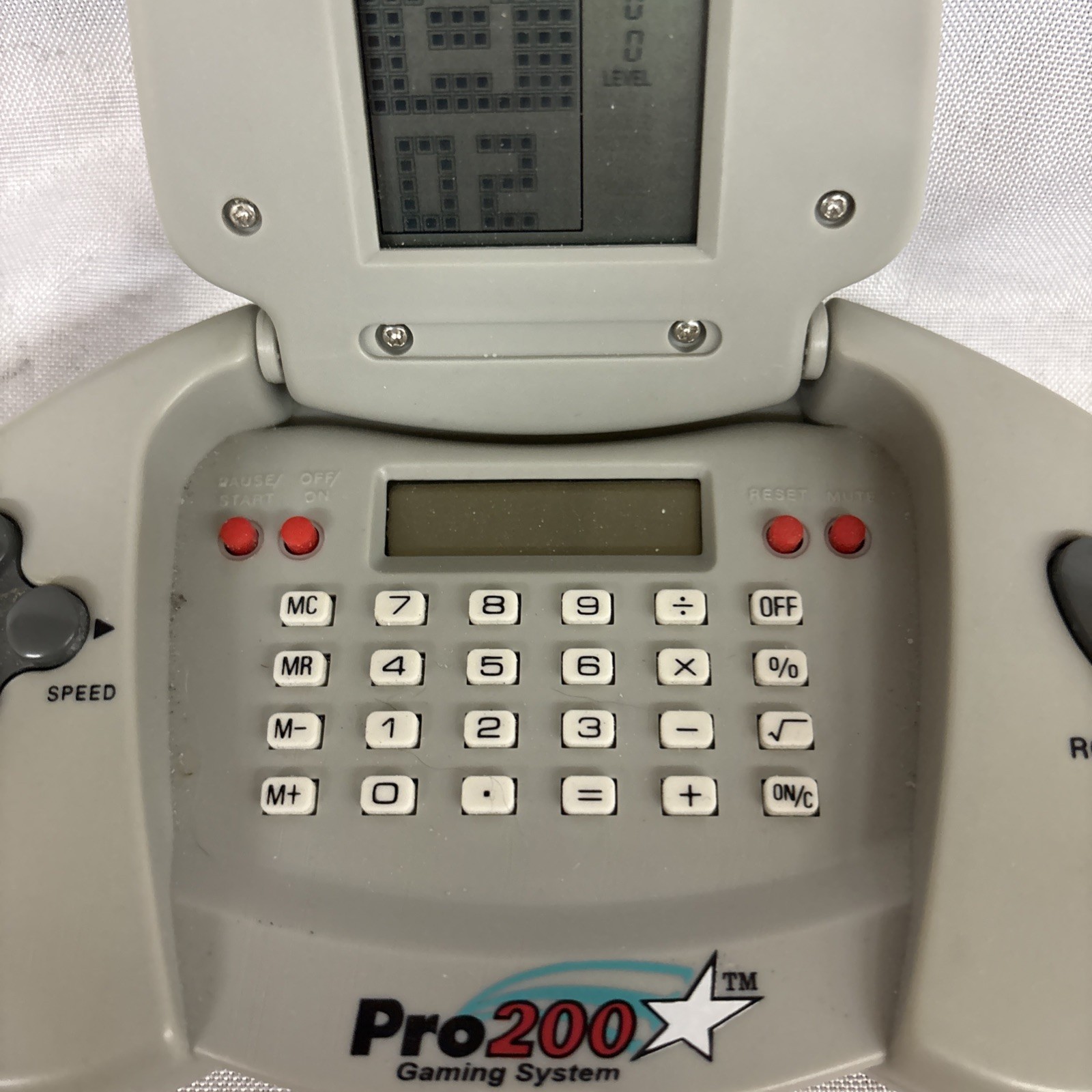 ProTech Pro 200 Gaming System Handheld Console Tetris Retro Game Tested Works