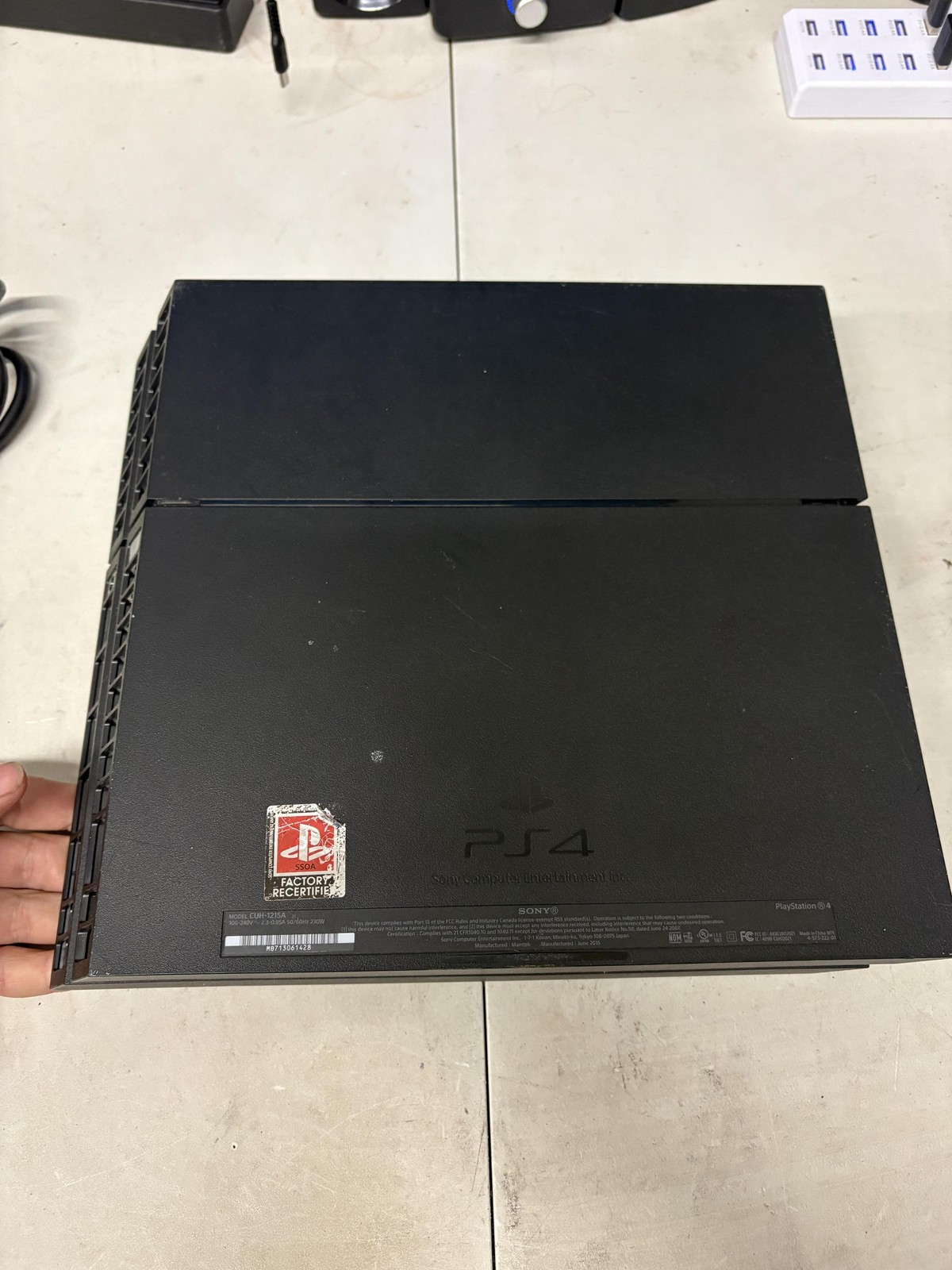 Sony PlayStation 4 PS4 CUH-1215A Black Console W/ Power Cord HDMI