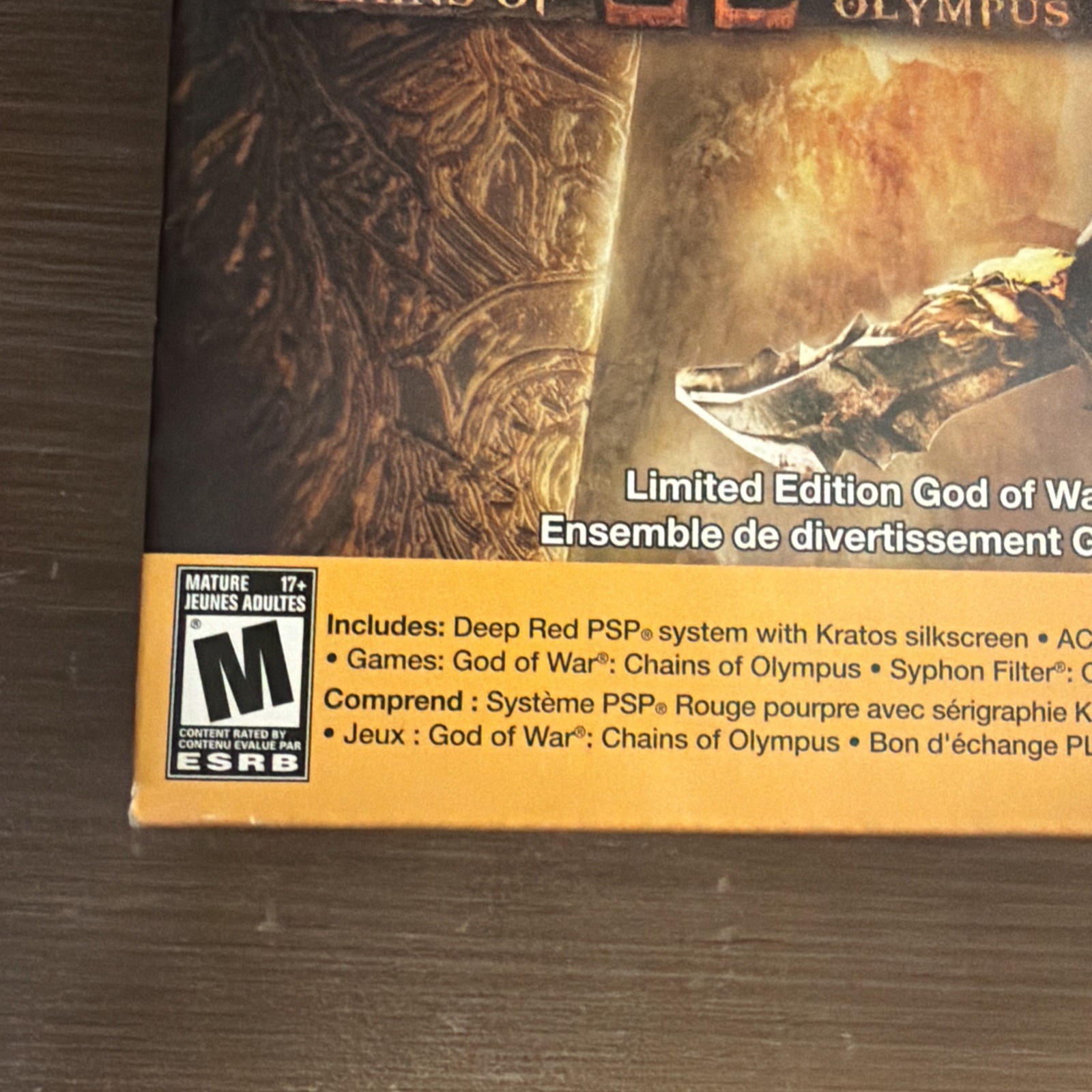 Sony PSP 2001 God of War Console with Box and Manual Tested and Works