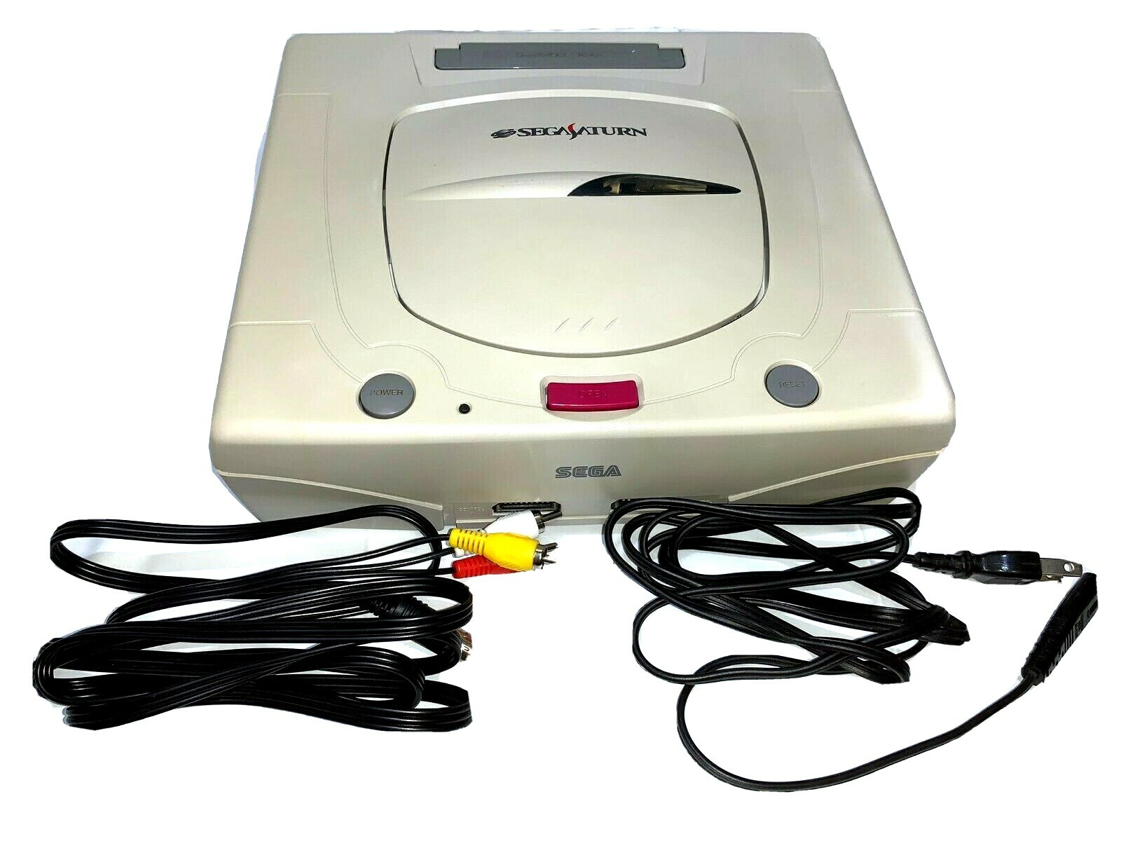 Sega Saturn WHITE Console Tested System HST-3220 JAPAN «NTSC-J» clean up inside