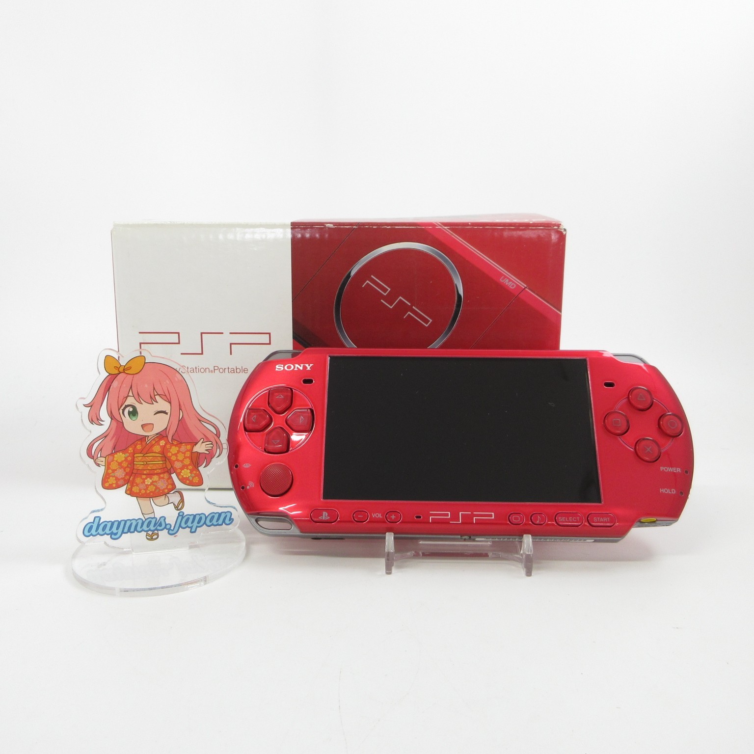 【Excellent】Sony PSP-3000 Radiant Red Console No Battery Japan Ver. #TOY0528/03