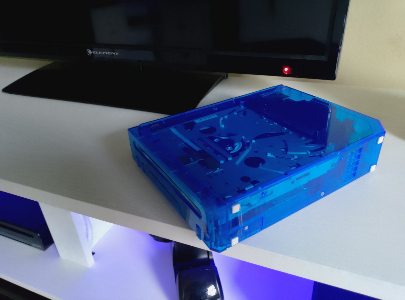 Custom Transparent Blue Wii Console Nintendo Wii Custom Wii Tested Working