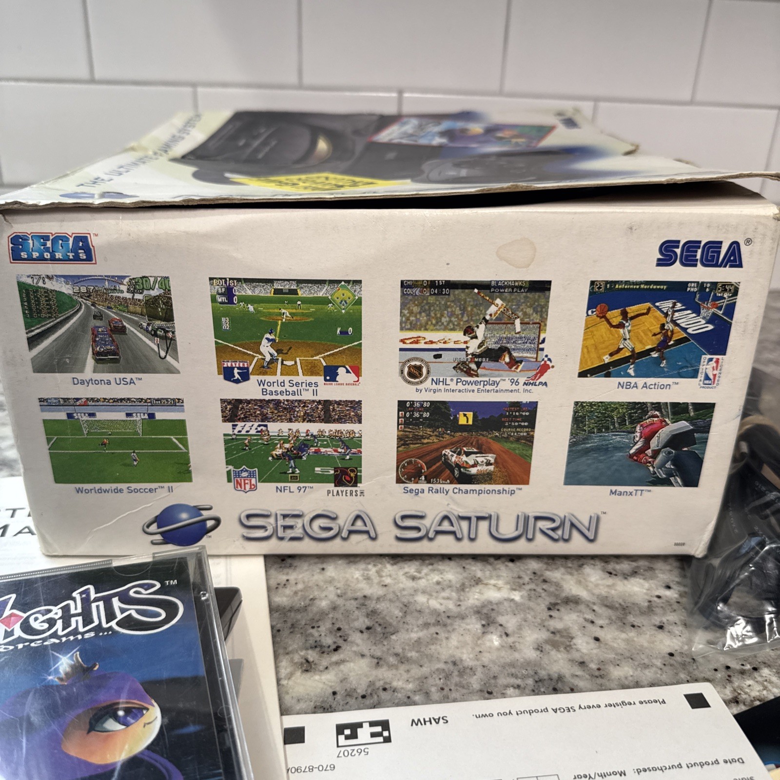 SEGA Saturn Console Variant Grail Nights Into Dreams! Very Rare!!