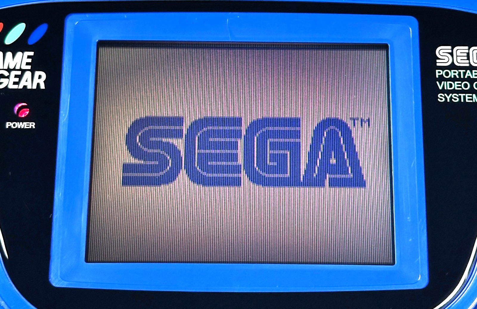 ❤️ SEGA Game Gear BLUE Console RECAPPED w CERAMIC SMD Caps, Glass Lens, Game
