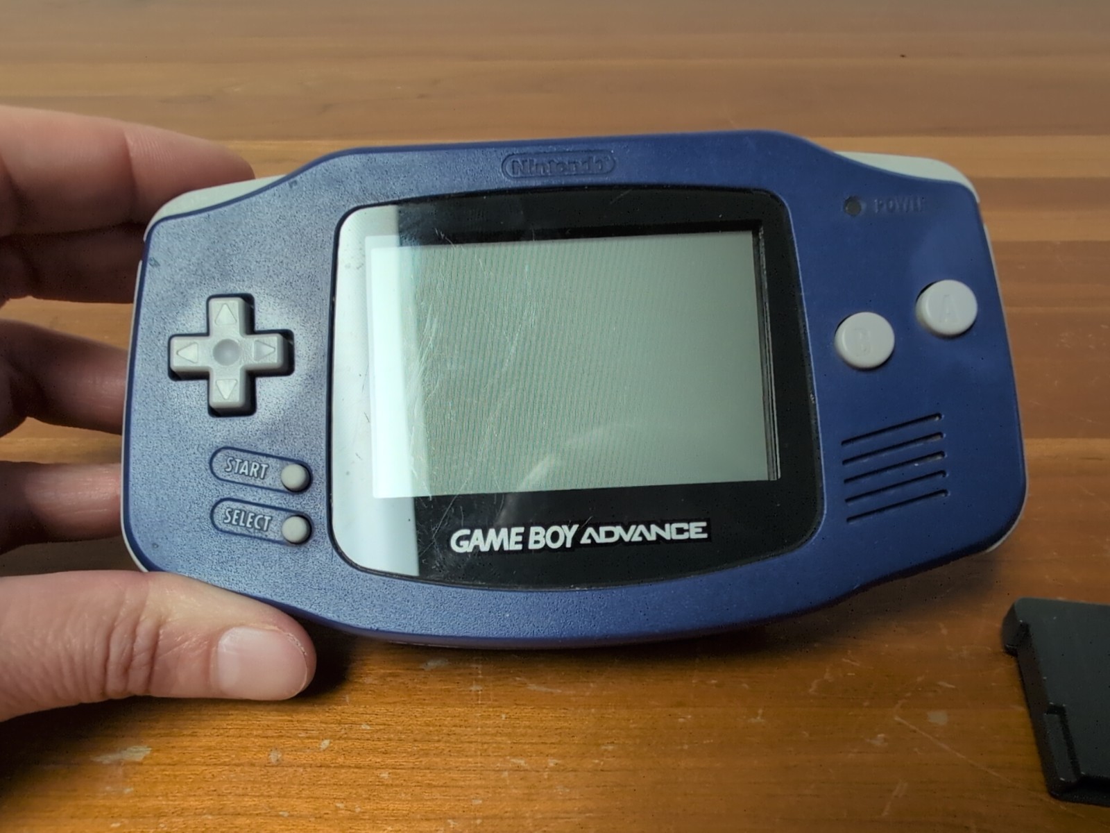 Nintendo Game Boy Advance Handheld System GBA Indigo Tested F-14 Cartridge Game