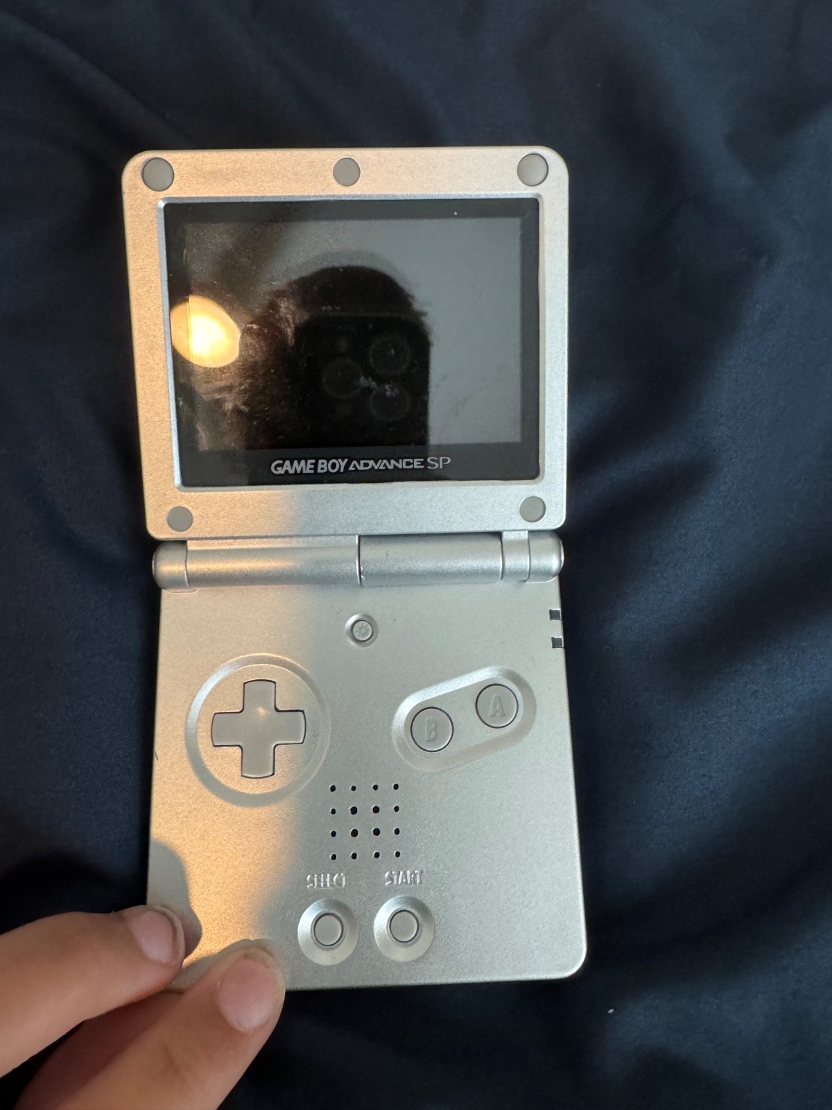 AGS-101 Nintendo Game Boy Advance SP Handheld System – Silver