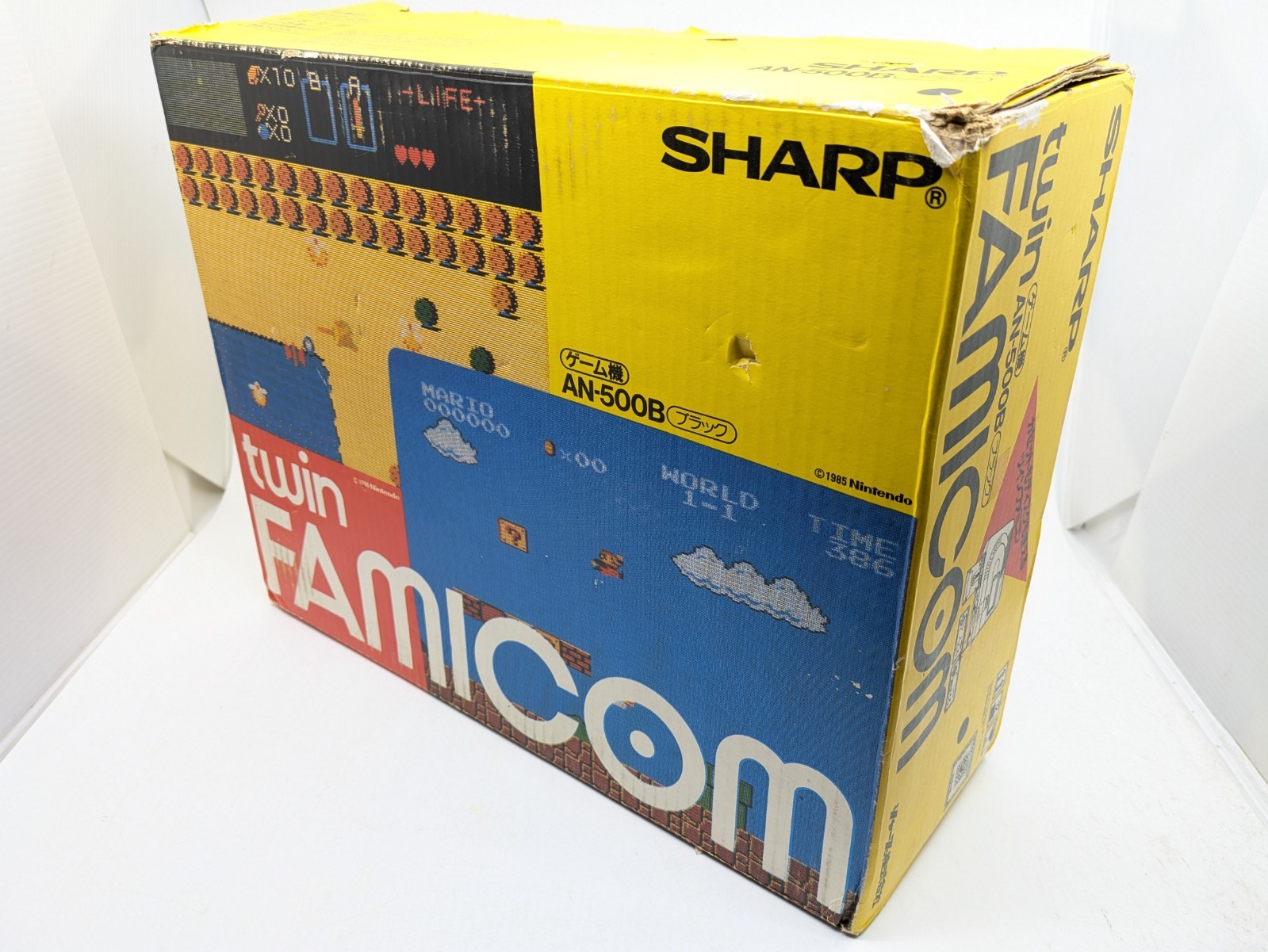 Sharp Twin Famicom AN-500B Black/Red | New Belt | Fully Tested 5 Games