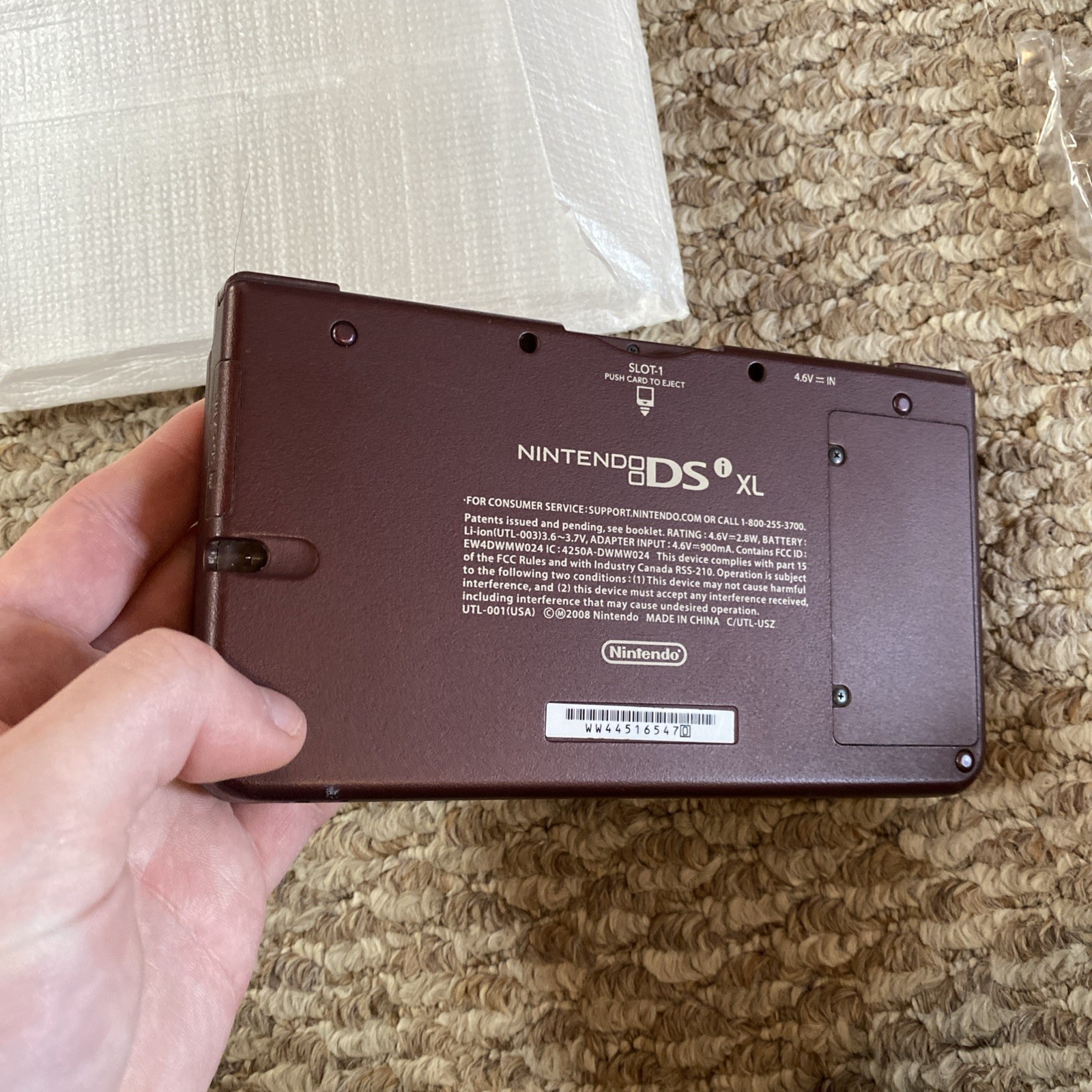Nintendo DSi XL Burgundy Complete In Box CIB, ! Stylus, Manual!