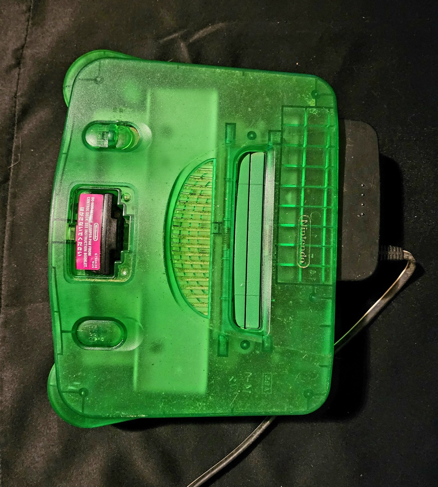 Nintendo 64 Jungle Green Console expansion pak & power chord only model NUS 001