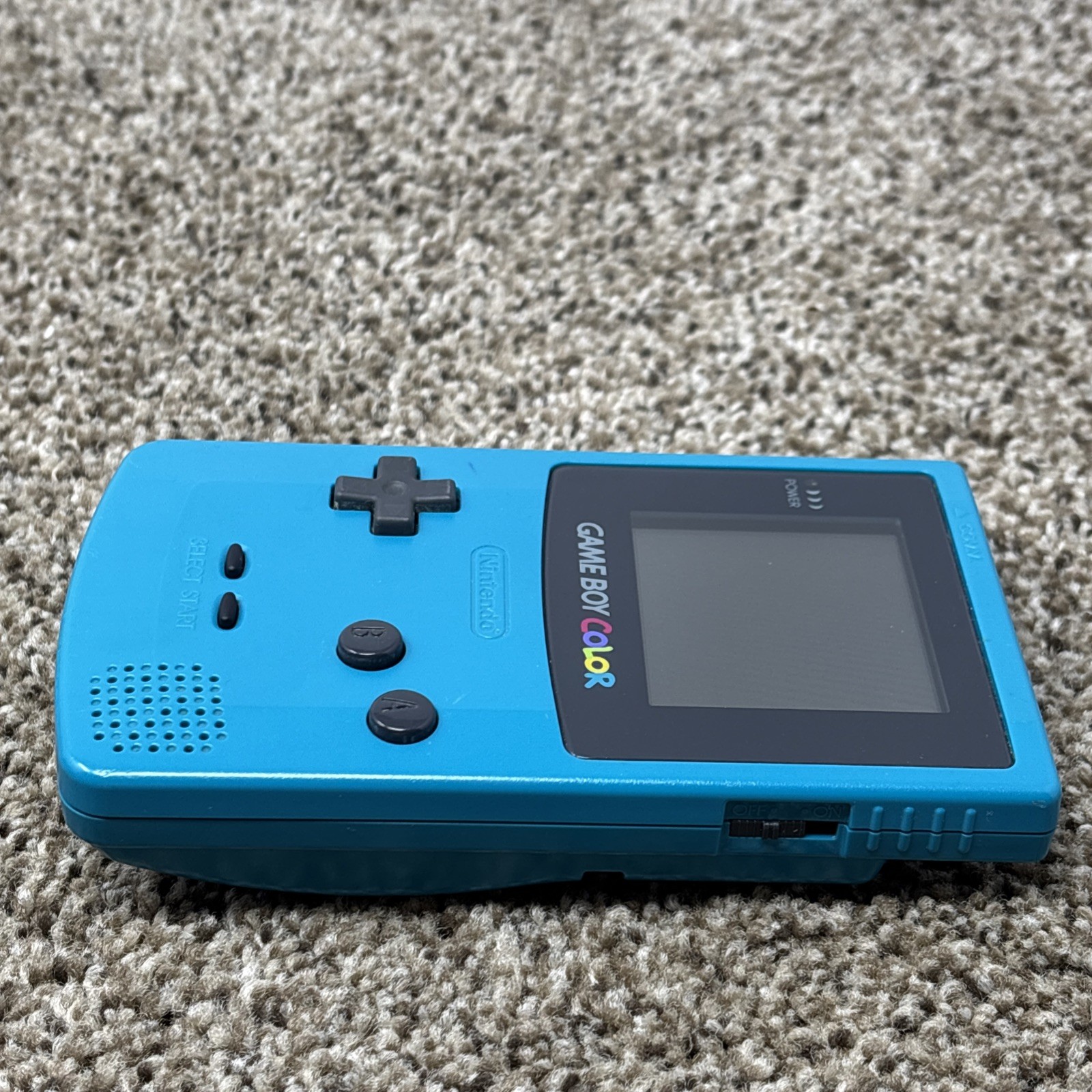 Nintendo Game Boy Color Handheld Game Console Teal Blue Tested