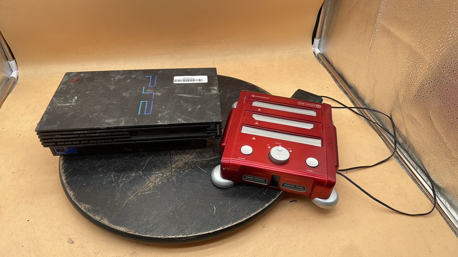 Sony SCPH-30001 PS2 Console & Hyperkin Retron M05488-RD Retro Gaming System