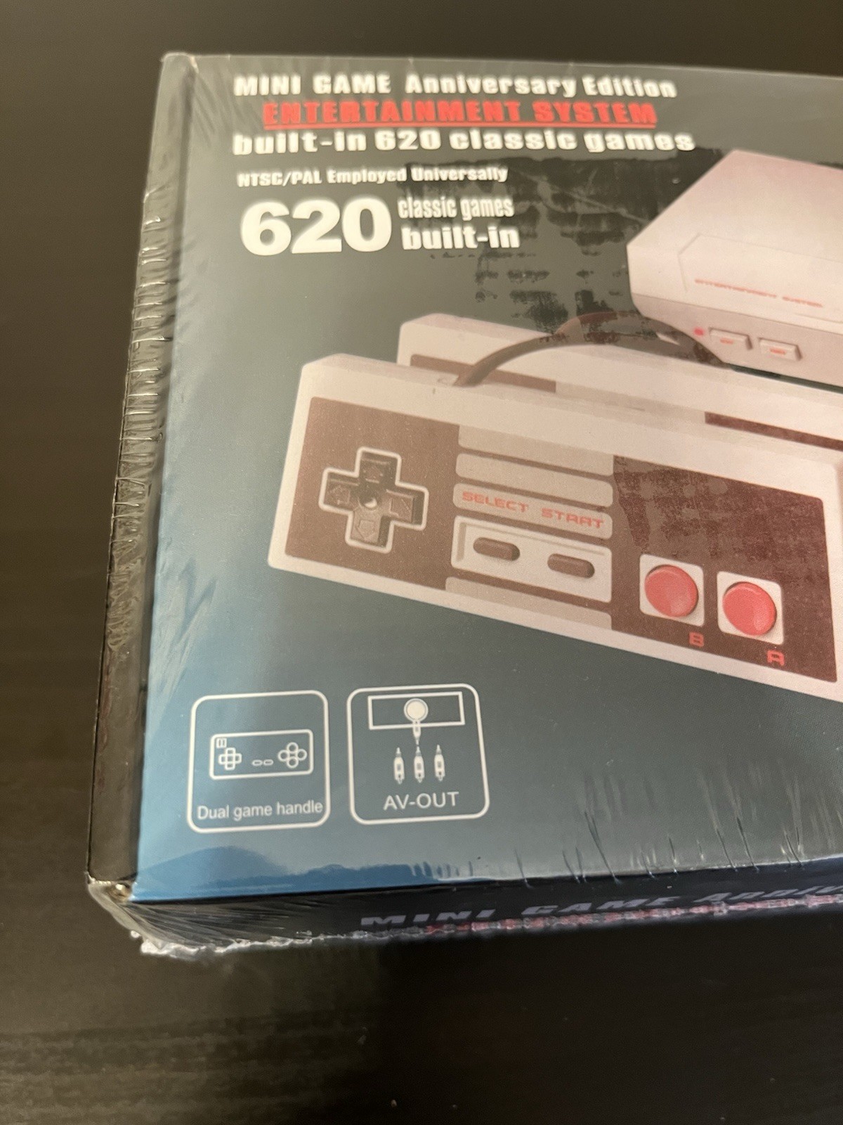 Nintendo NES Mini Game Anniversary Edition 620 Console, 620 Built-In Games, Gray