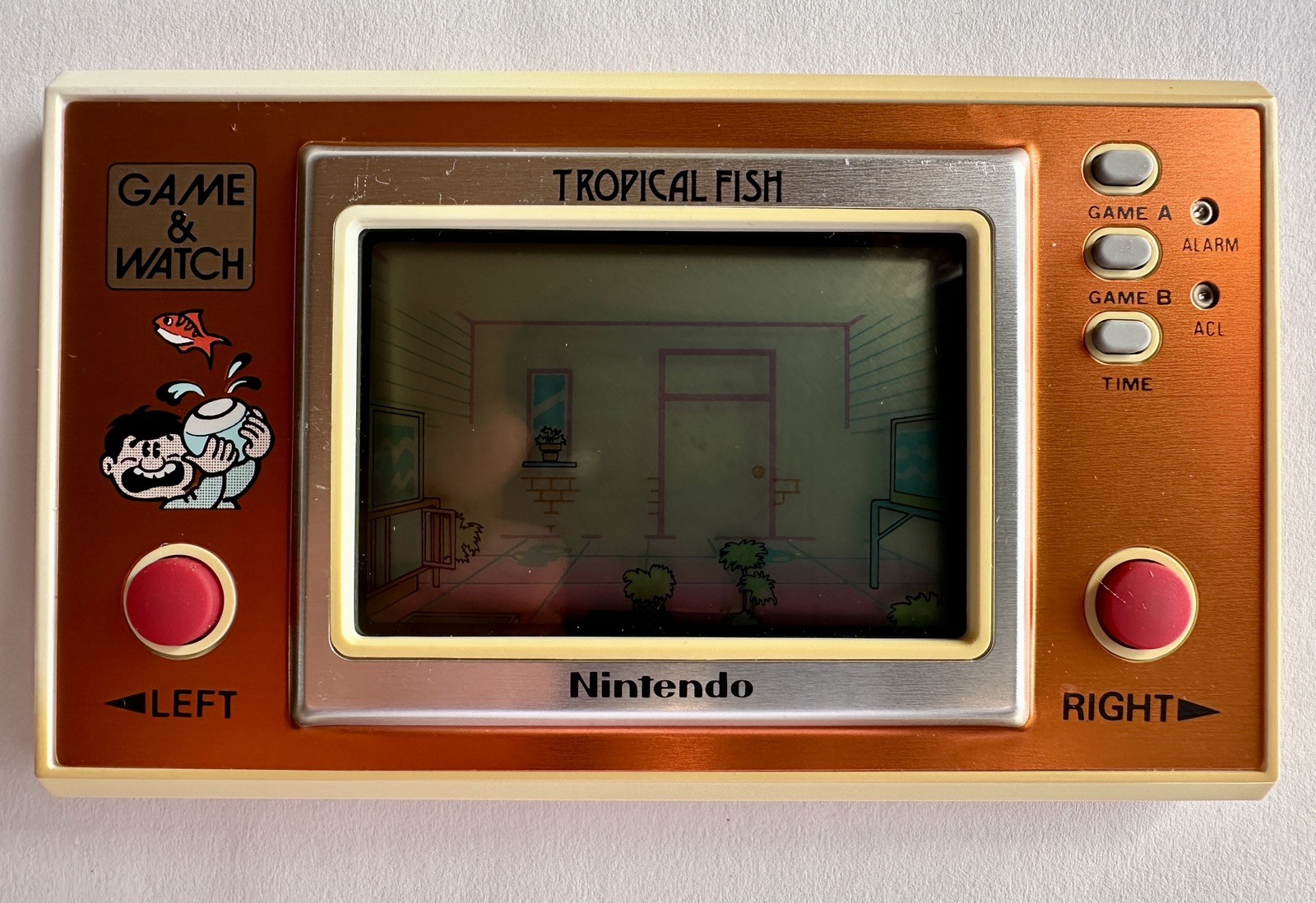 1985 Nintendo-Game & Watch-TROPICAL FISH-CIB-Complete- Near Mint-US seller-RARE
