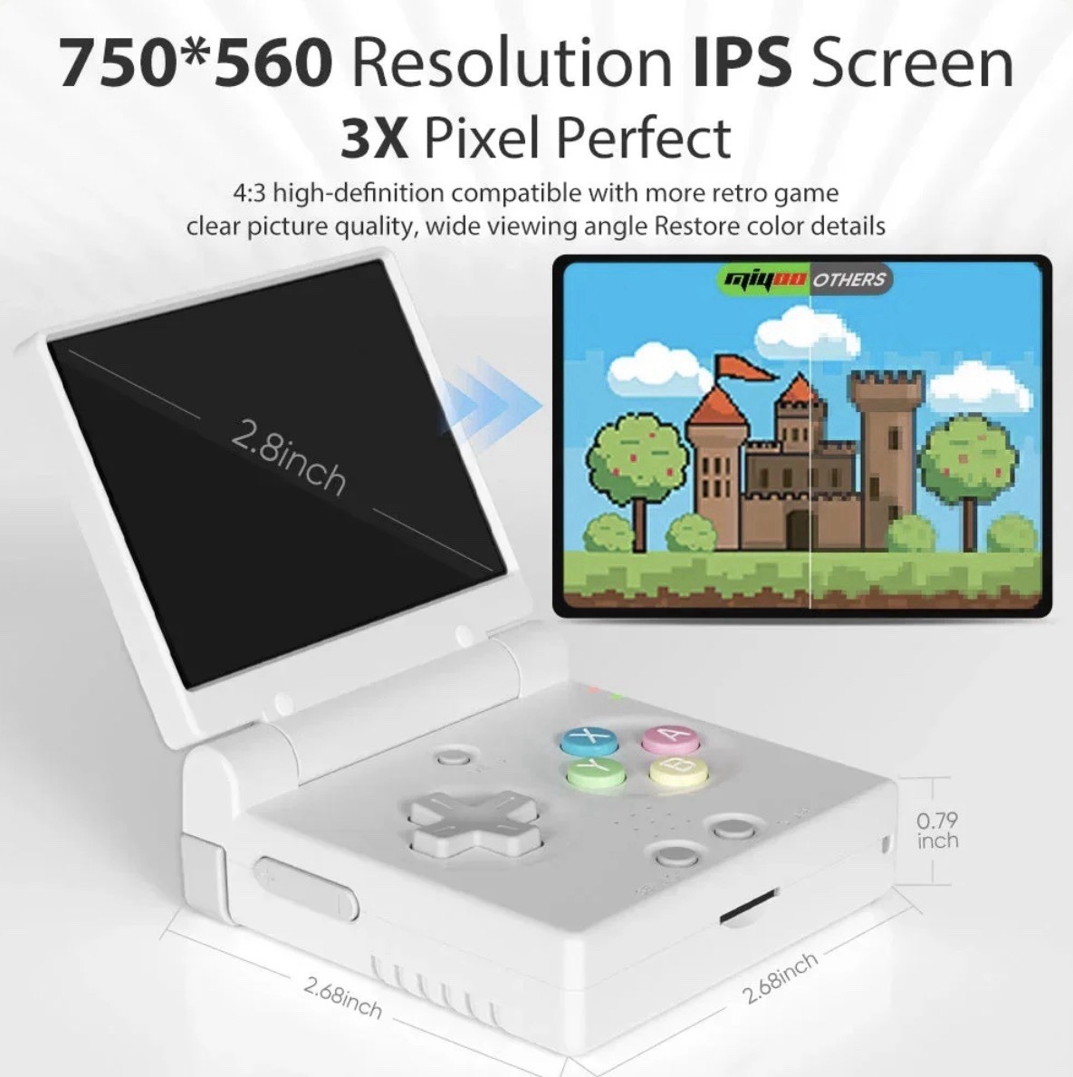 Miyoo Mini Flip Console | Fully Loaded 128GB Onion OS Power On & Play!