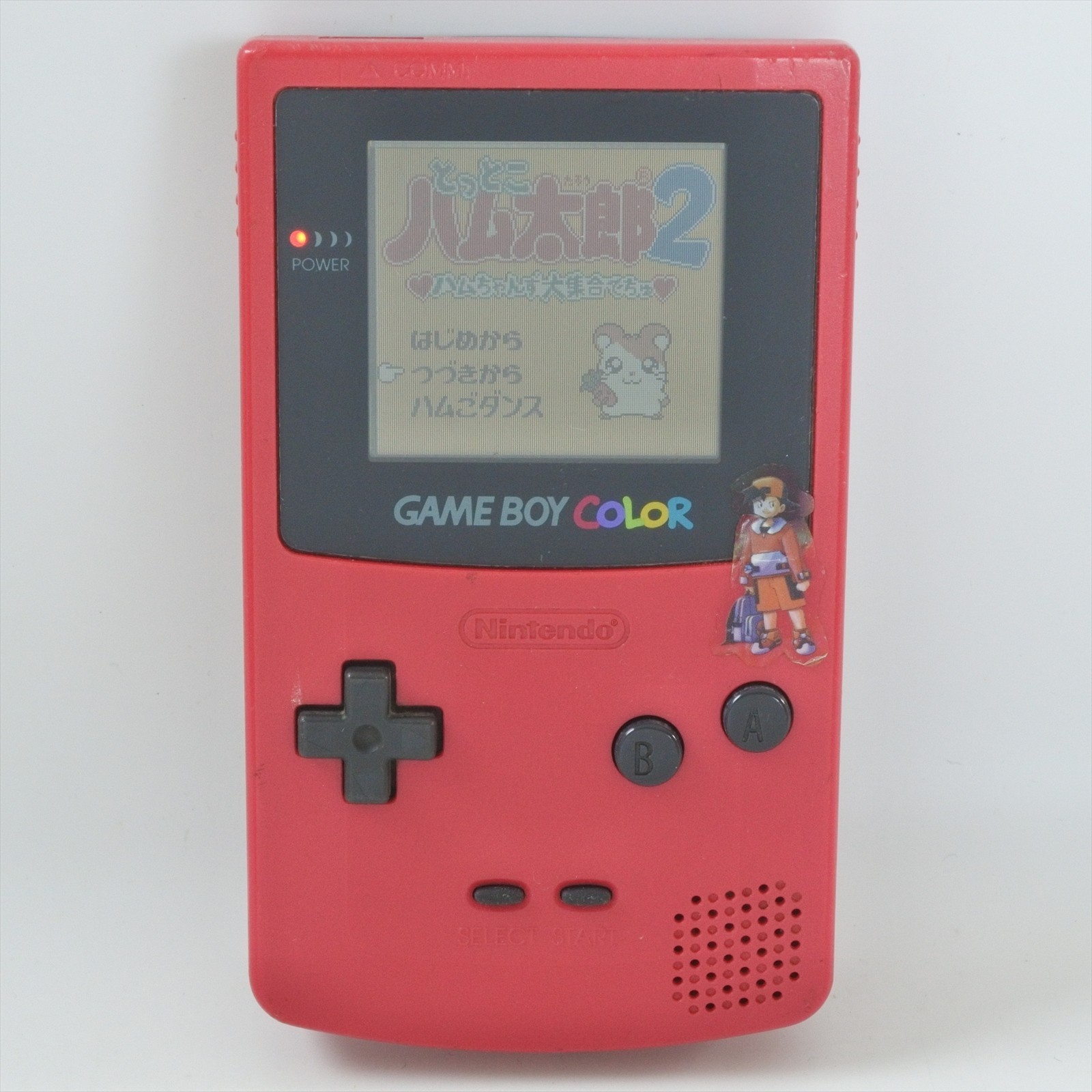 JUNK Gameboy Color RED Console CGB-001 NO Sound Nintendo made in CHINA 9892 gb