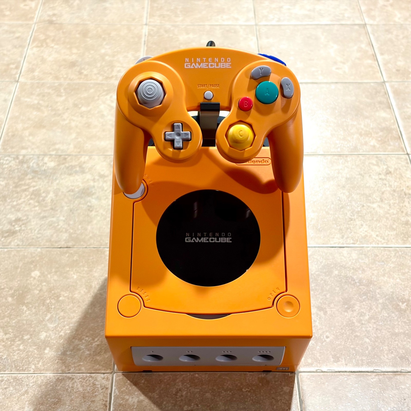 SPICE ORANGE Nintendo GameCube Console DOL-001 Authentic REGION FREE JPN / USA