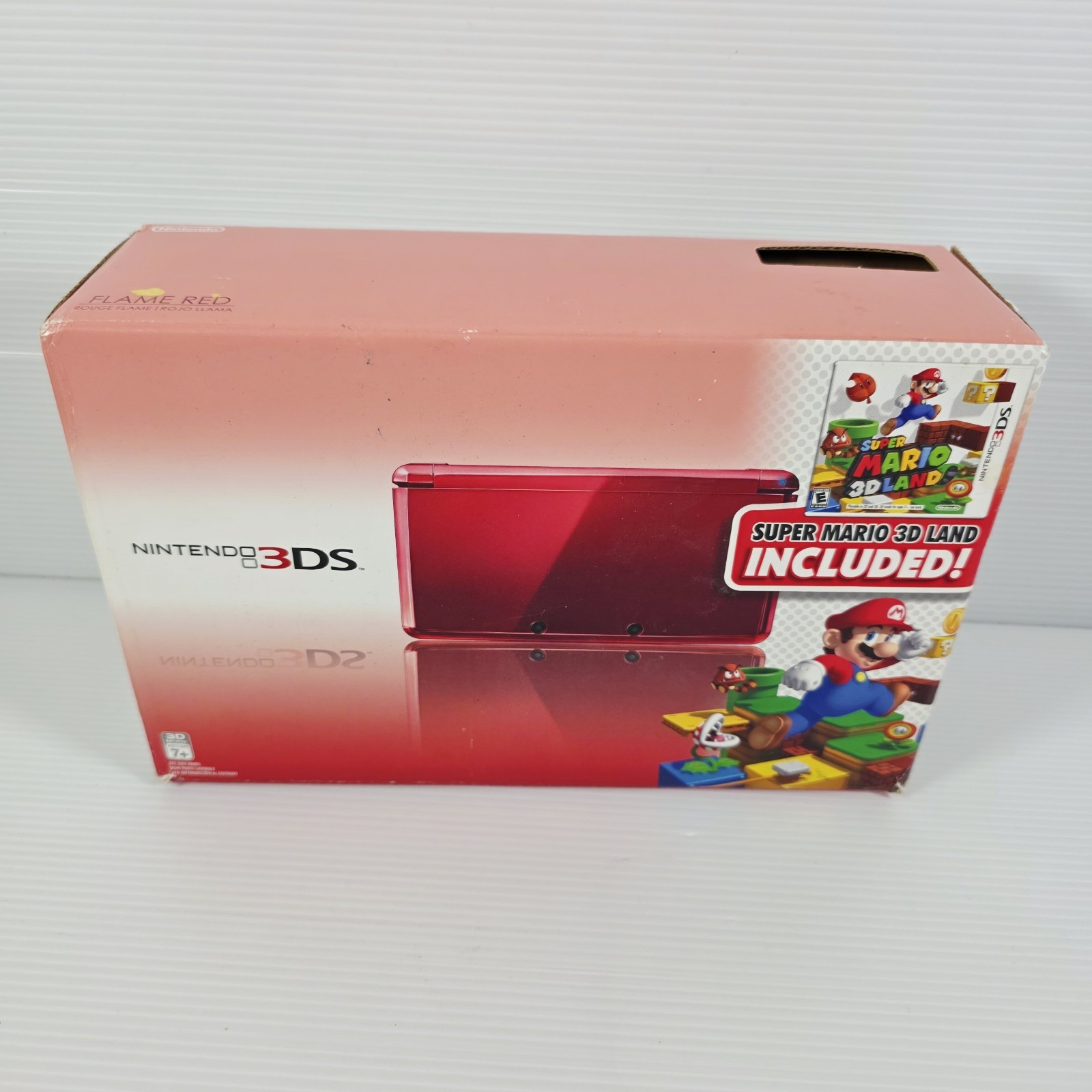 Nintendo 3DS Flame Red Super Mario 3D Land Bundle Edition – Box Only