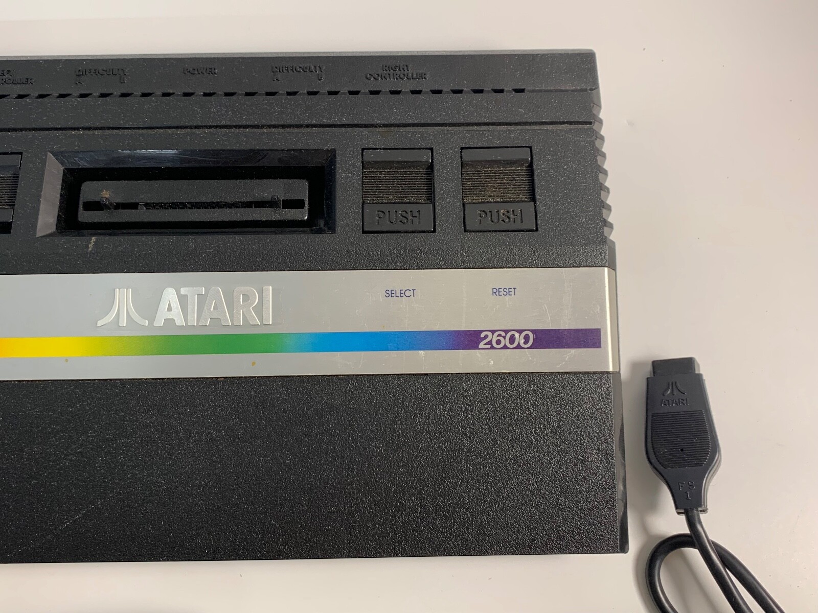 Atari 2600 Junior Jr Rainbow Video Game Console System w/ Controller (READ DESC)