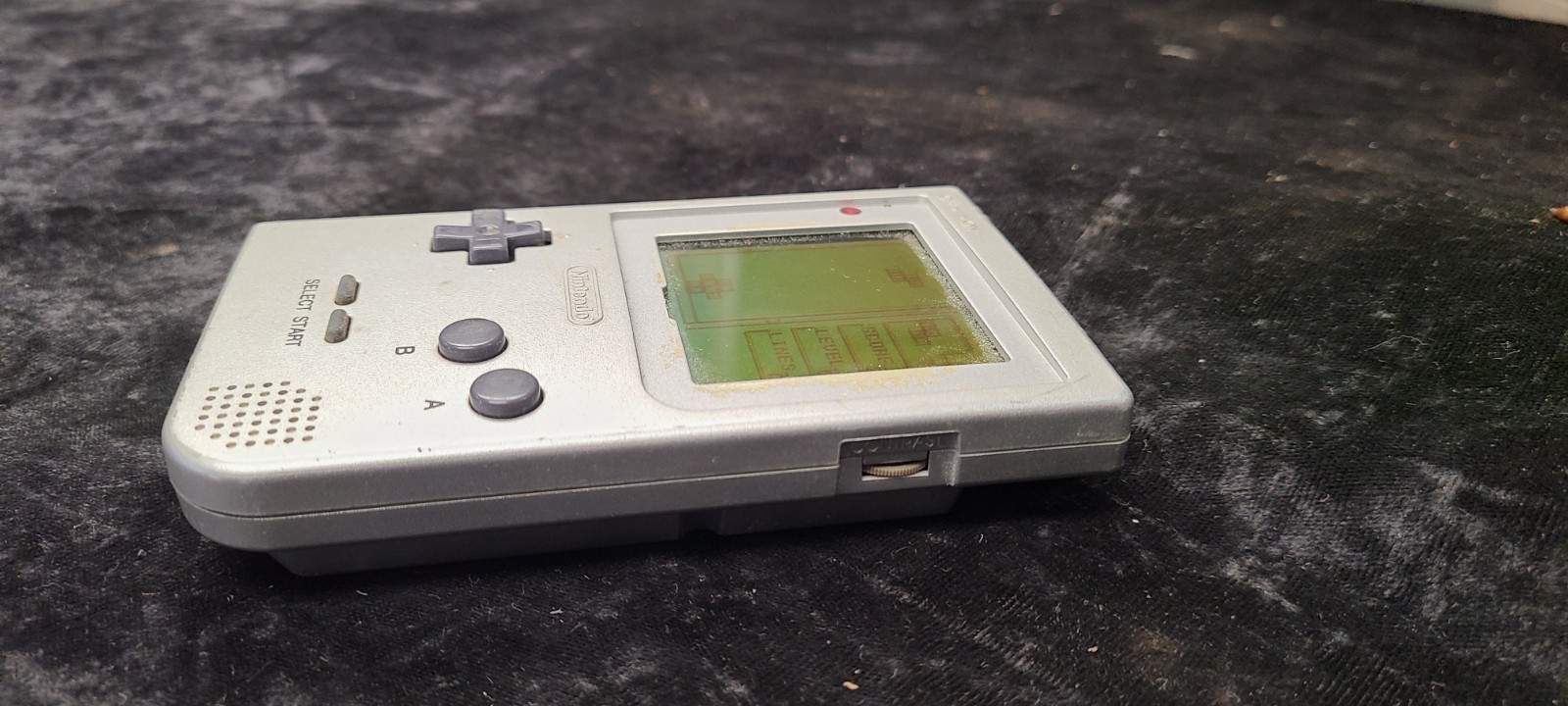 Vintage Silver Nintendo Gameboy MGB-001 With Tetris Plus Game Tested Working